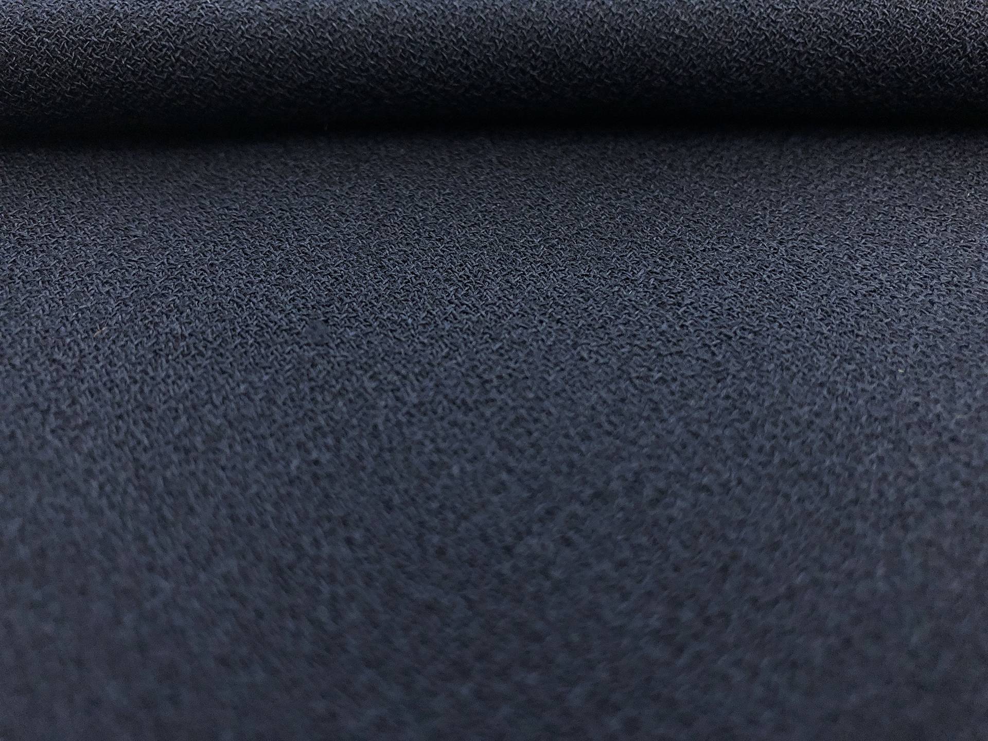 Italian Wool Crepe in Blu Navy