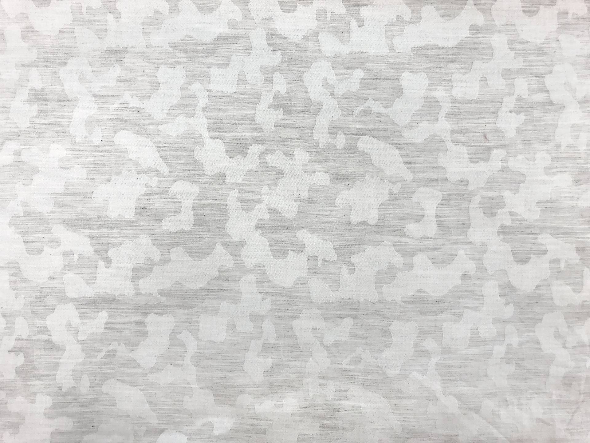 Cotton Camouflage Jacquard in Light Grey