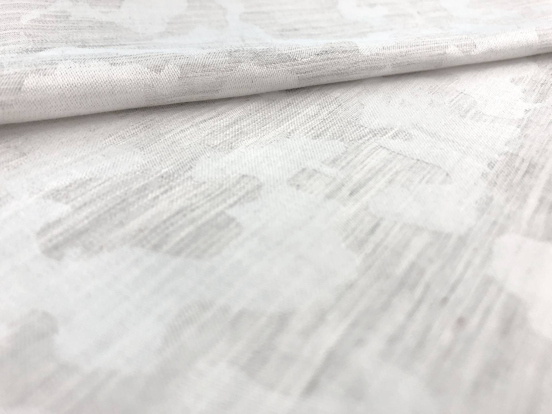 Cotton Camouflage Jacquard in Light Grey