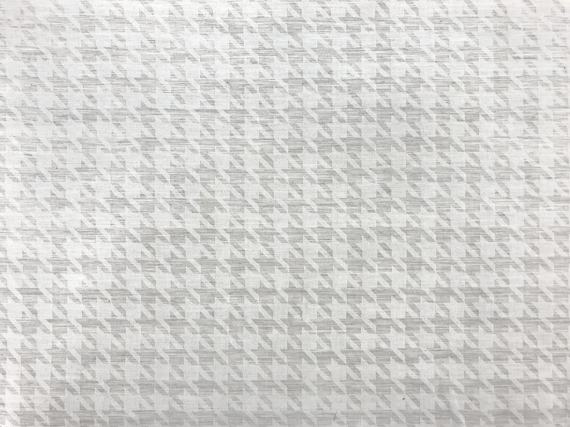 Cotton Houndstooth Jacquard in Light Grey