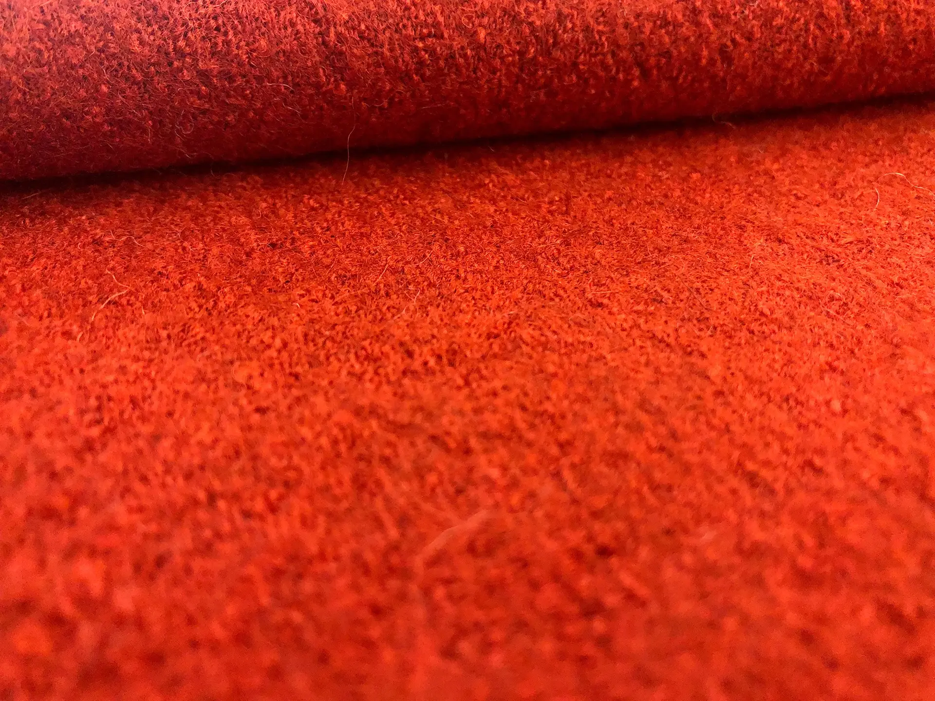 Boiled Wool Blend Knit in Pumpkin Spice