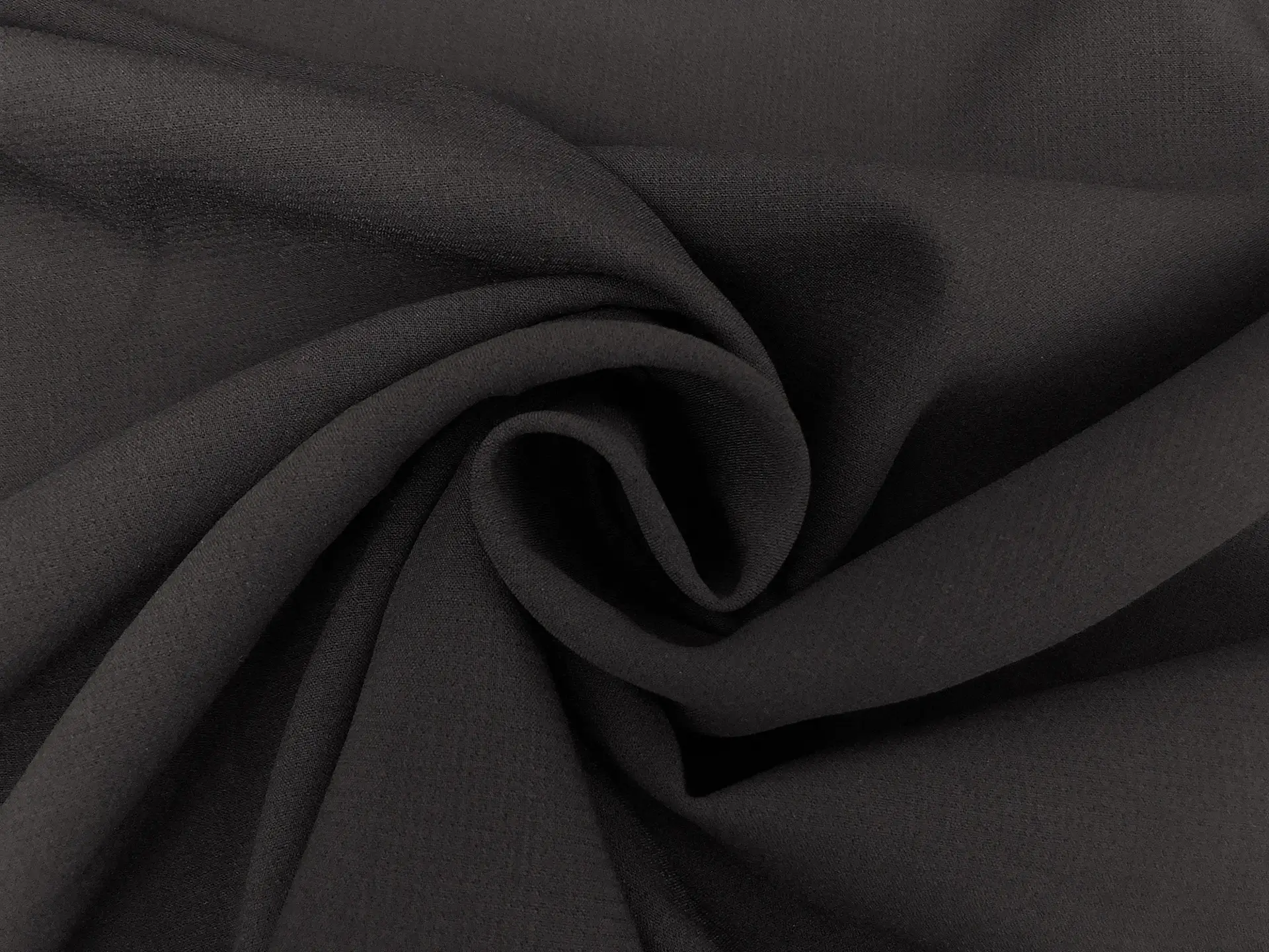 Poly Rayon Stretch Suiting in Black
