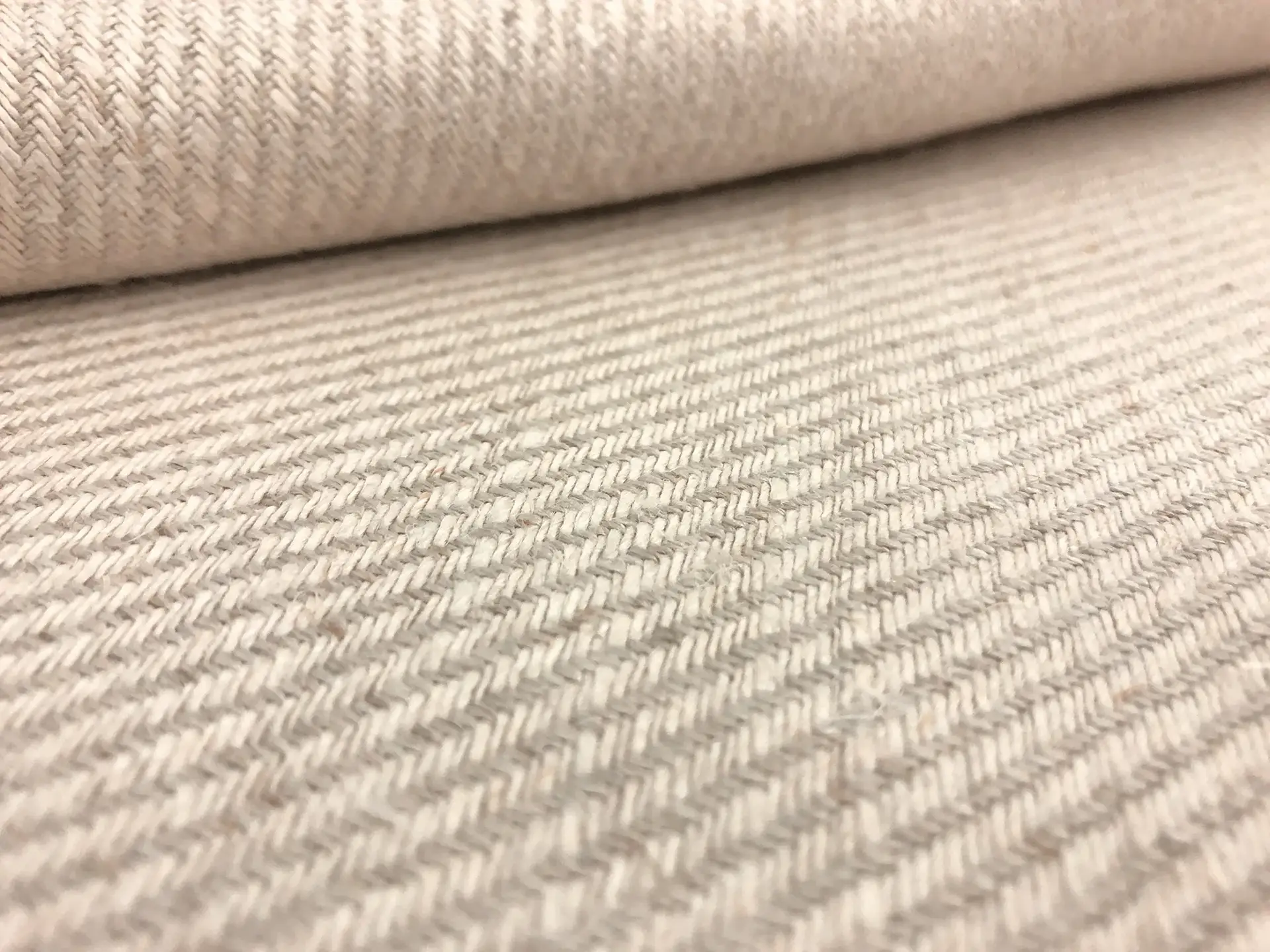Doubleface Linen Upholstery Twill in Vanilla