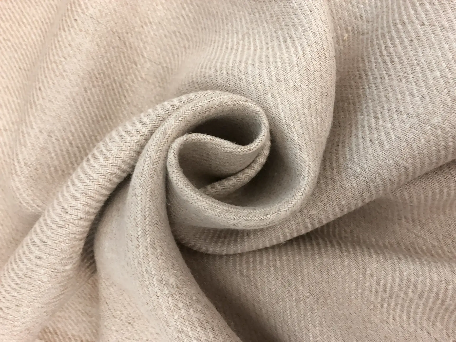Doubleface Linen Upholstery Twill in Vanilla