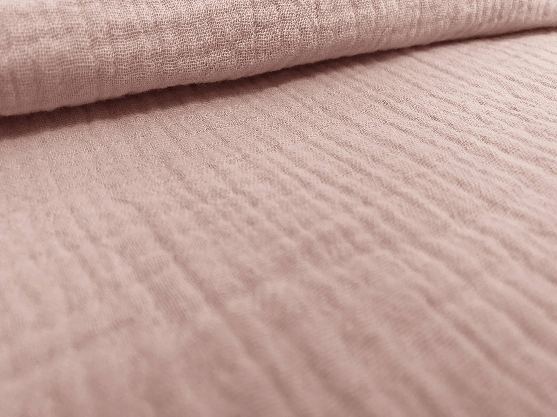 Cotton Double Gauze in Blush