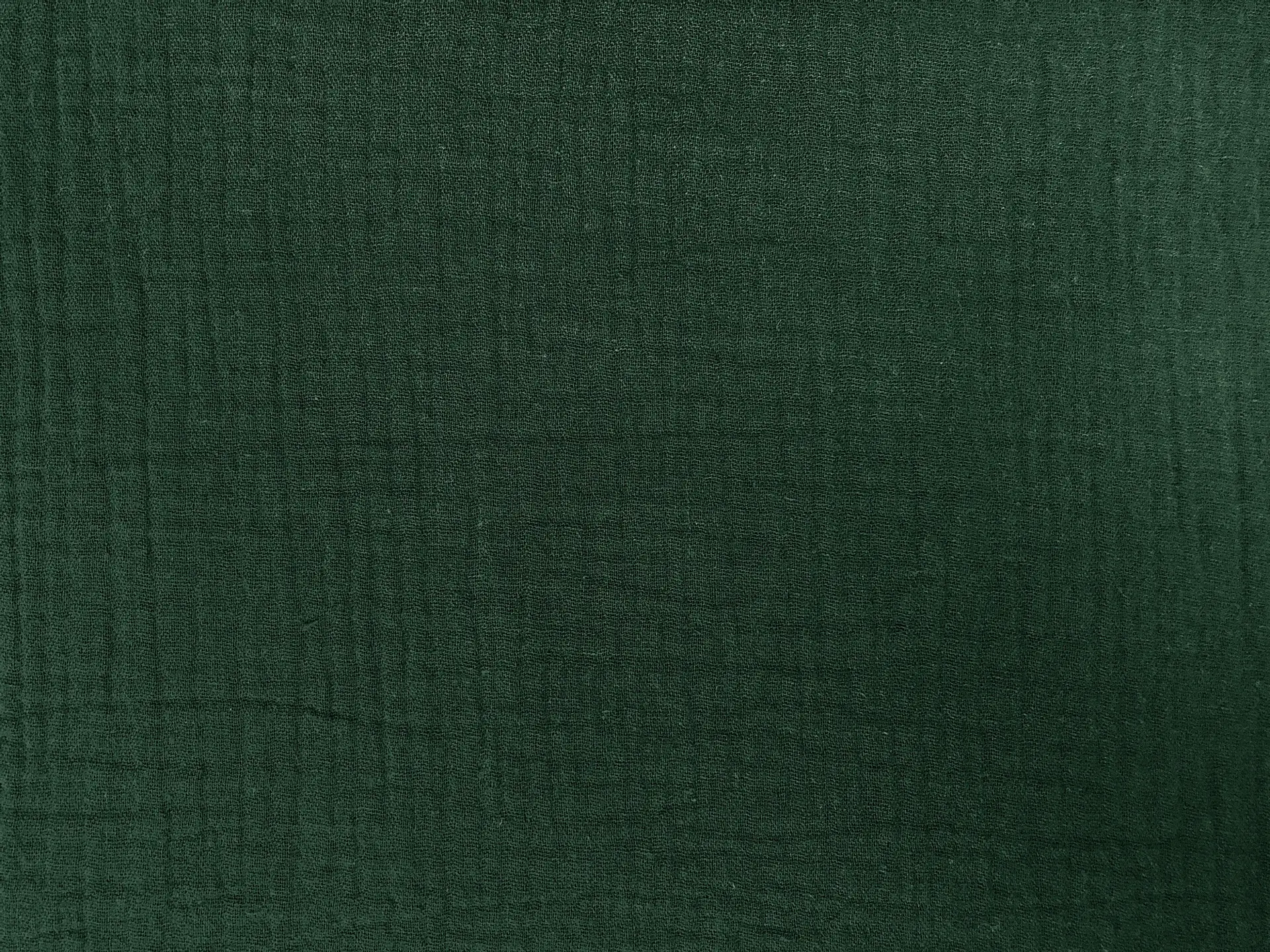 Cotton Double Gauze in Forest Green