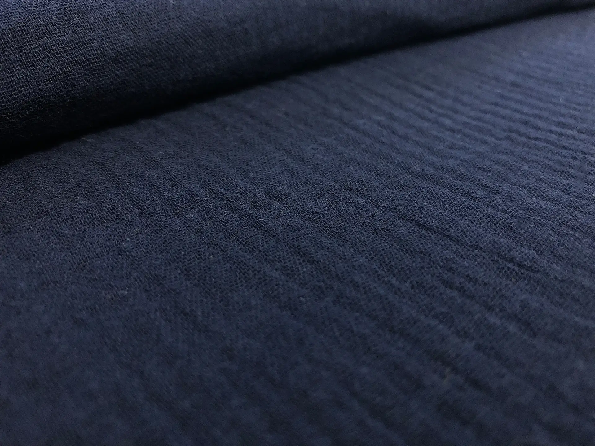 Cotton Double Gauze in Navy
