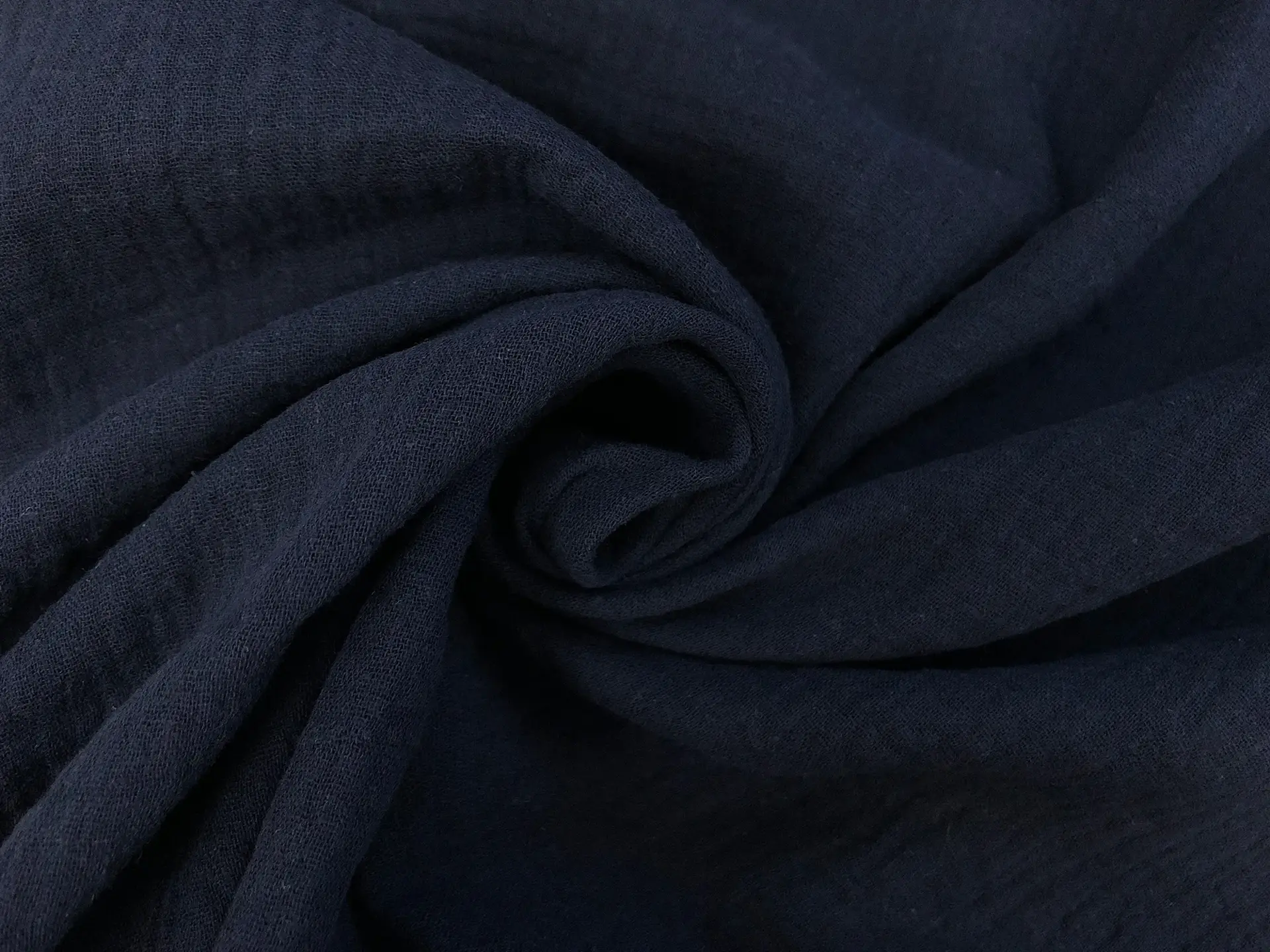 Cotton Double Gauze in Navy