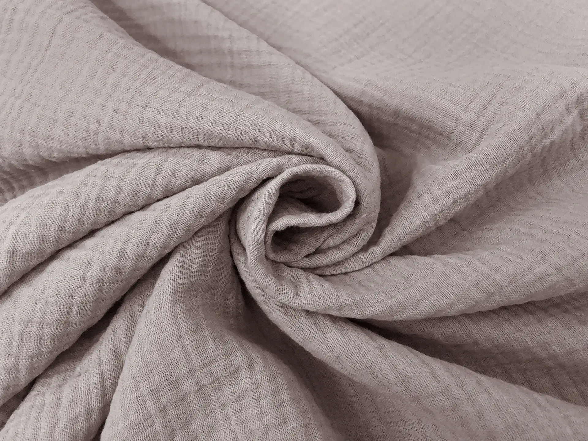 Cotton Double Gauze in Silver