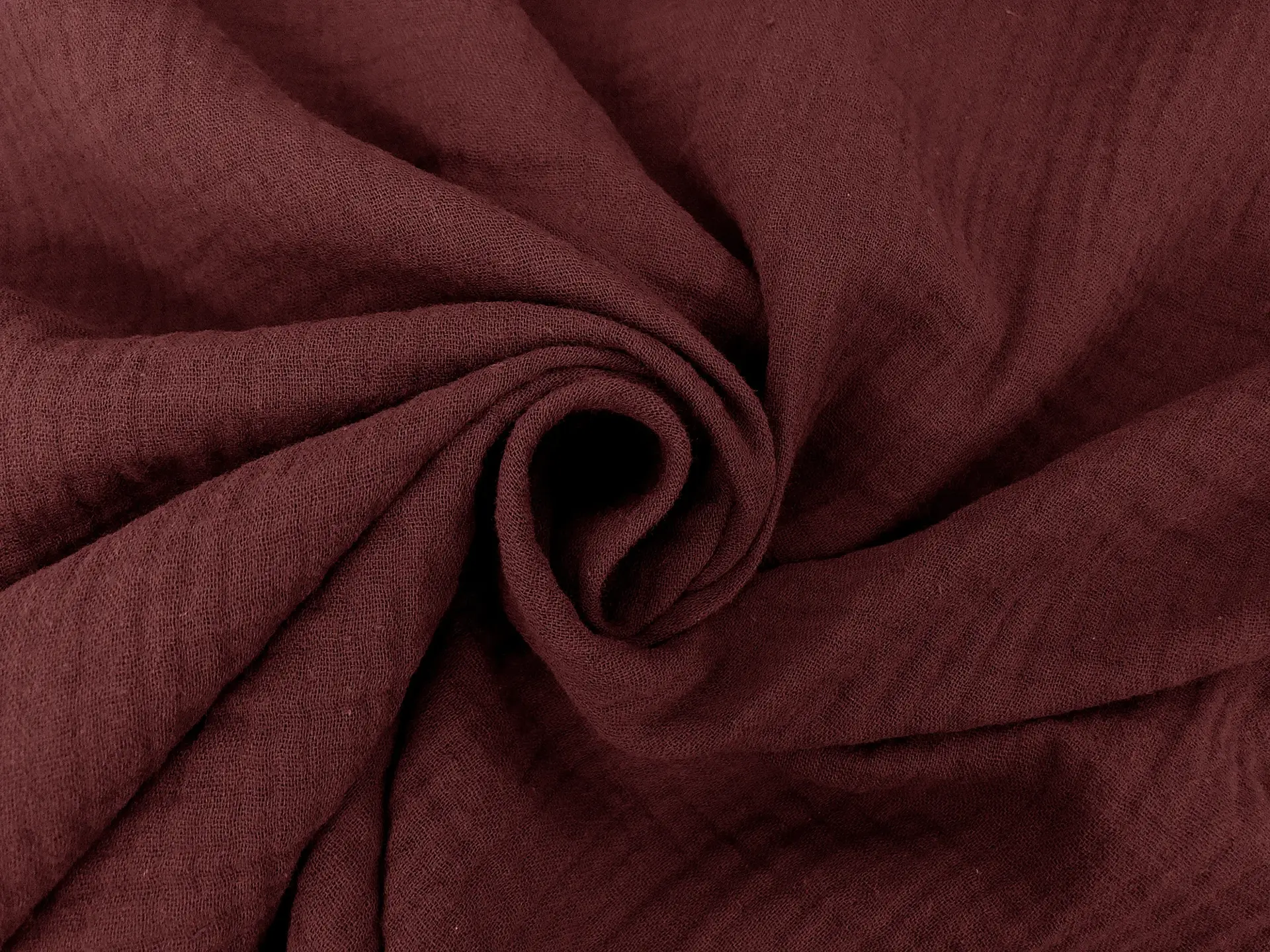 Cotton Double Gauze in Wine
