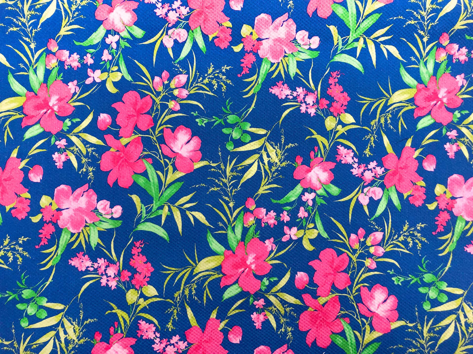 Italian Stretch Cotton Piqué Floral Print