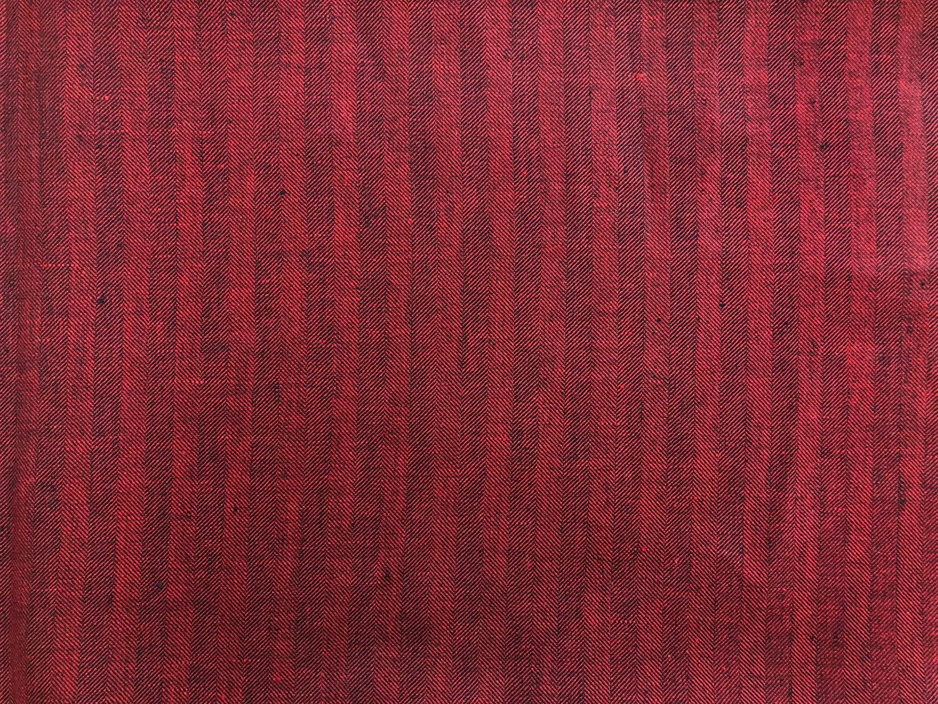 Irish Two Toned Linen Herringbone in Red