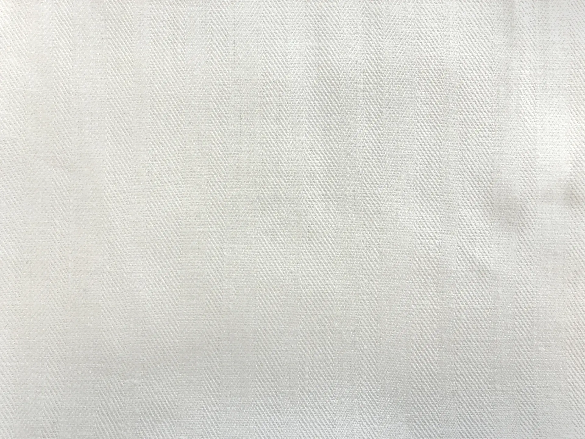 Upholstery Linen Herringbone in White