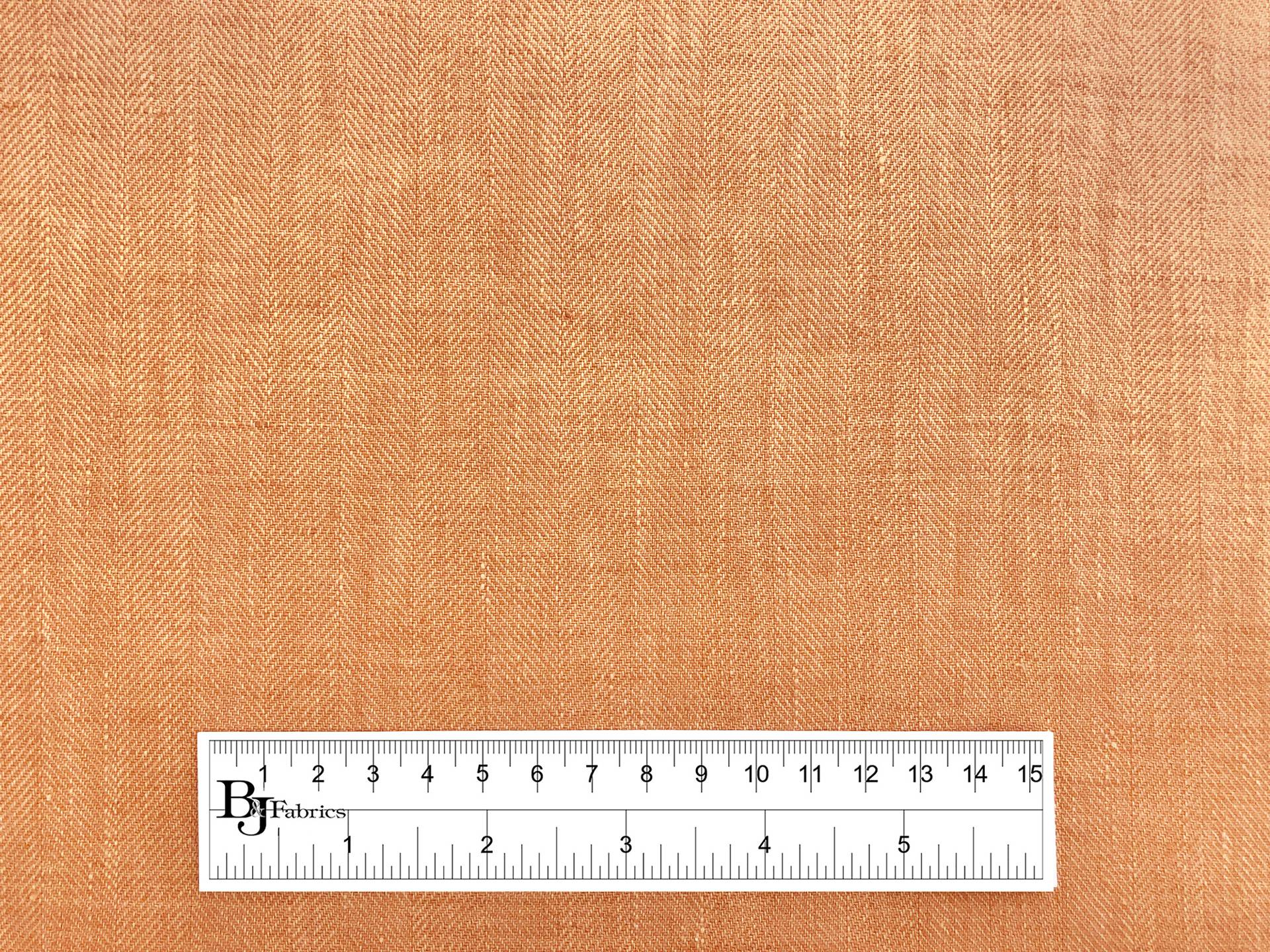 Two Toned Linen Herringbone in Orange