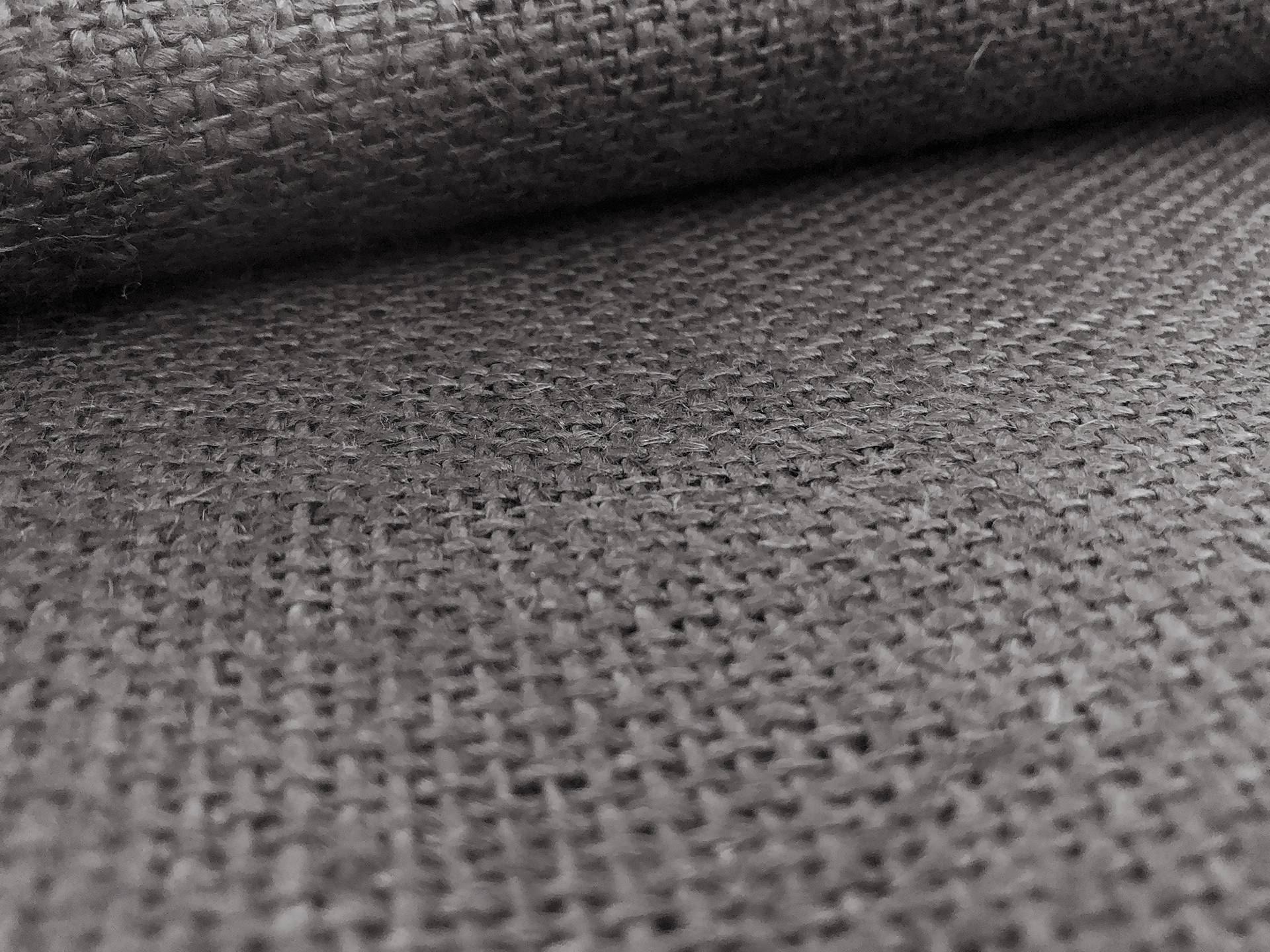 Linen Burlap in Smoke Grey