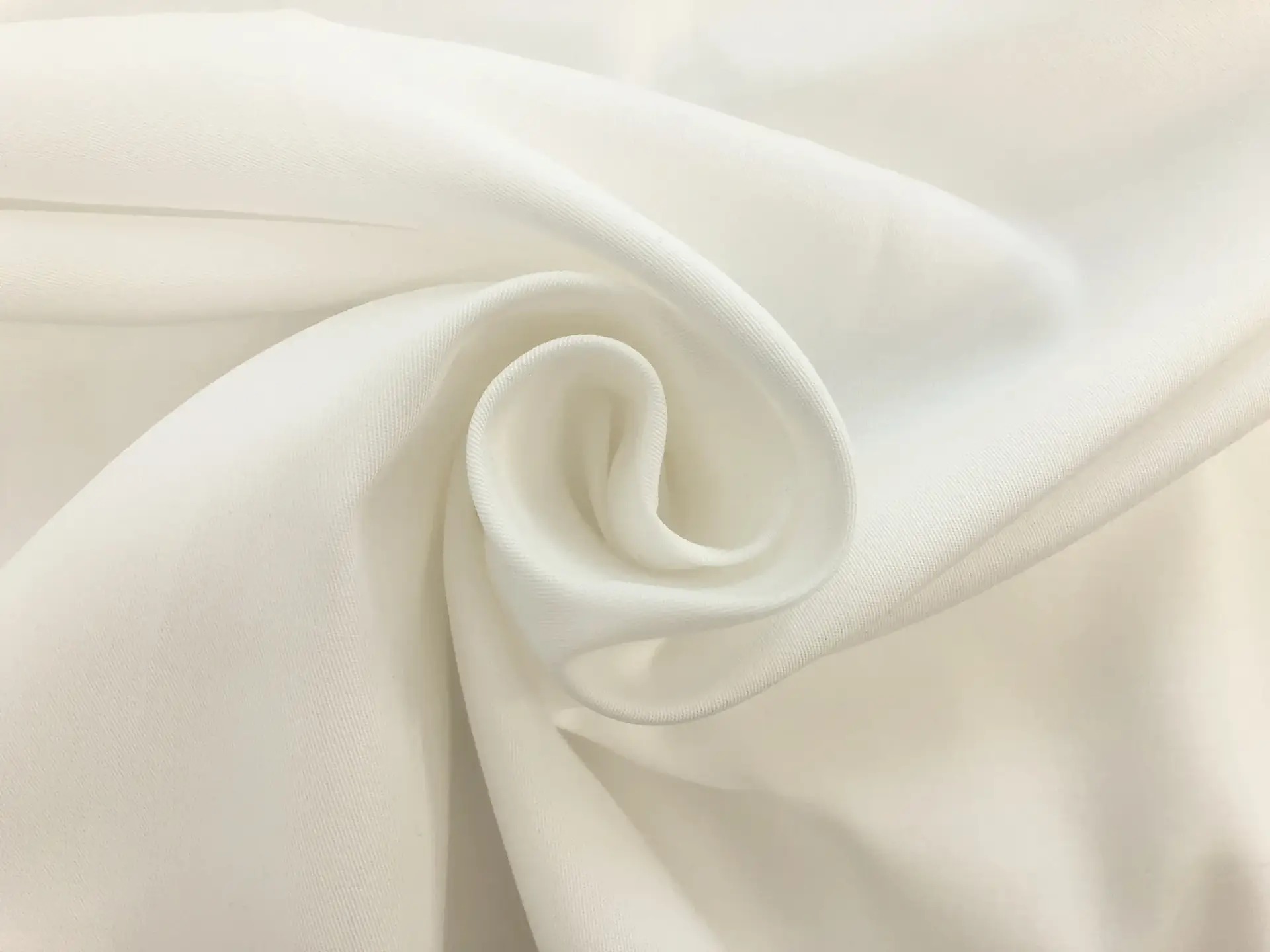 Tencel and Cotton Gabardine in White