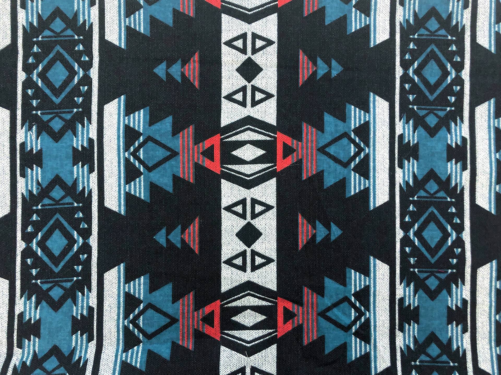 Cotton Woven With Native Motif