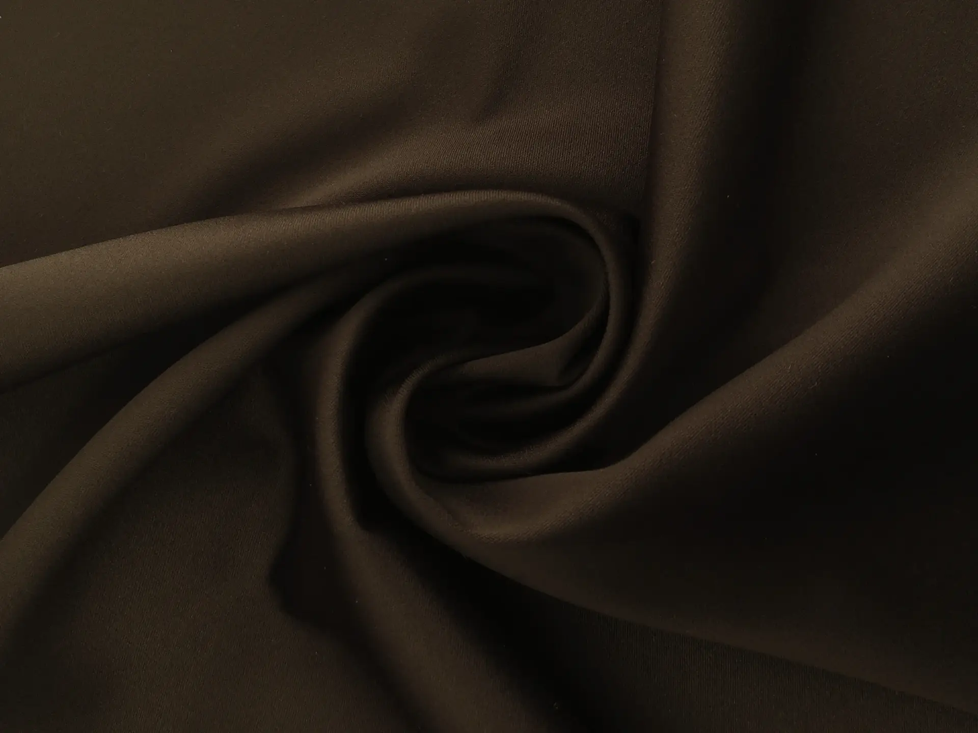 Polyester and Lycra Stretch Satin in Brown