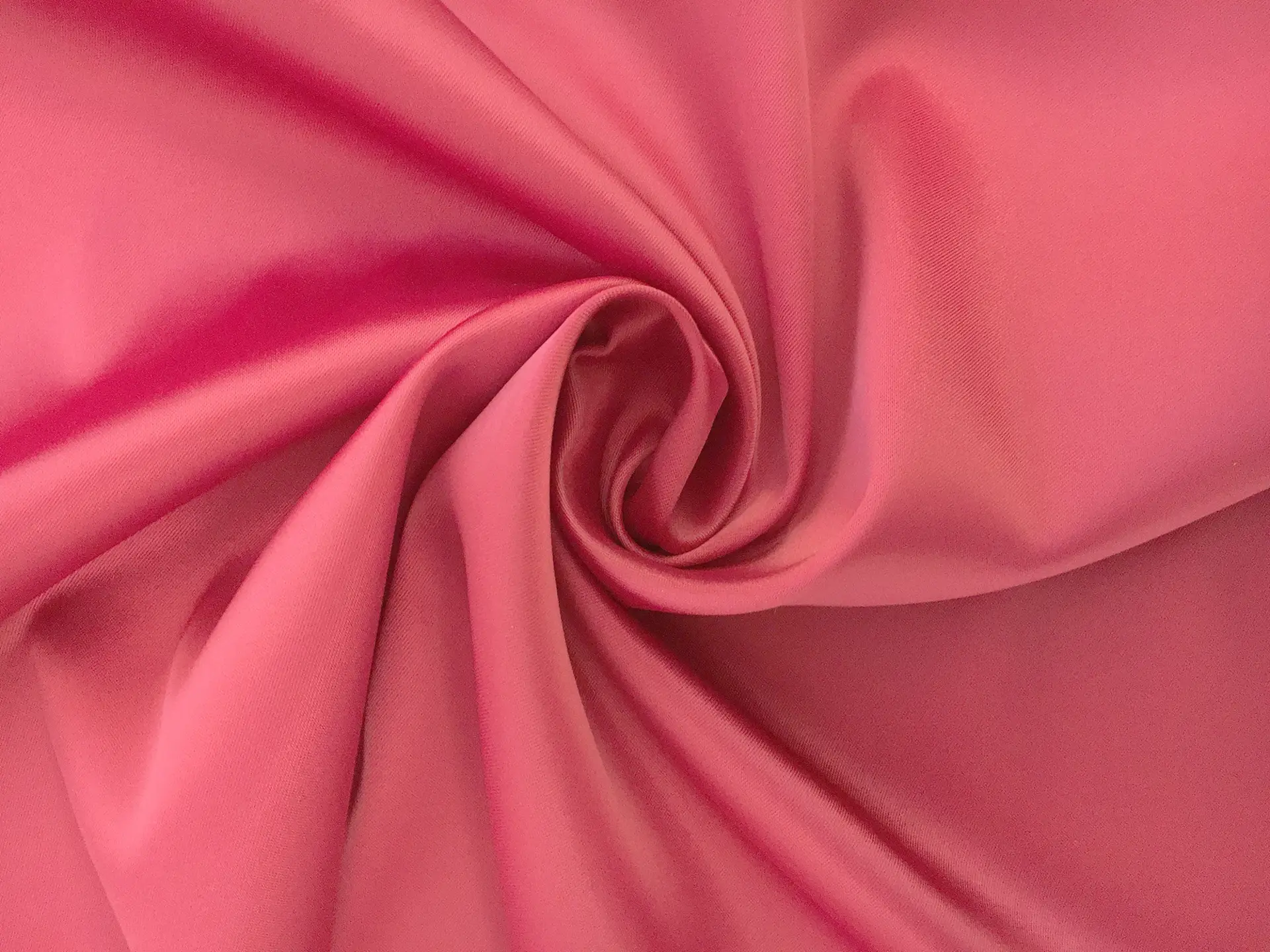 Iridescent Polyester and Lycra Stretch Satin in Crimson