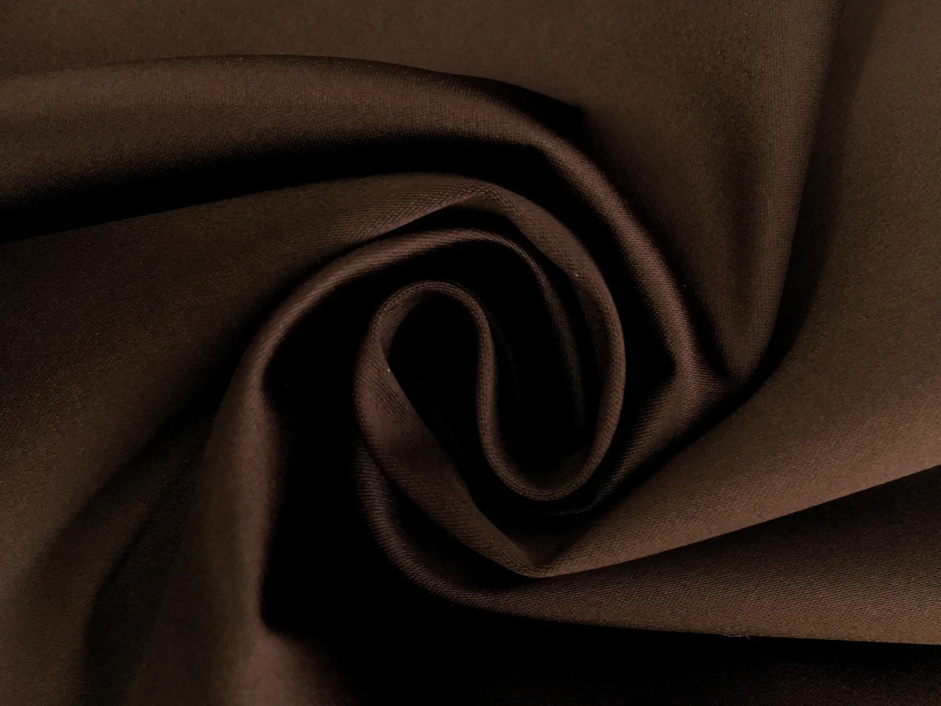 Roselyn Stretch Polyester Heavy Satin in Chocolate