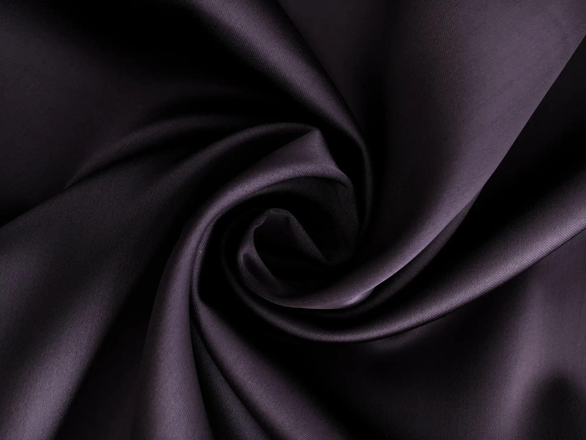 Miyuki Stretch Polyester Satin in Eggplant