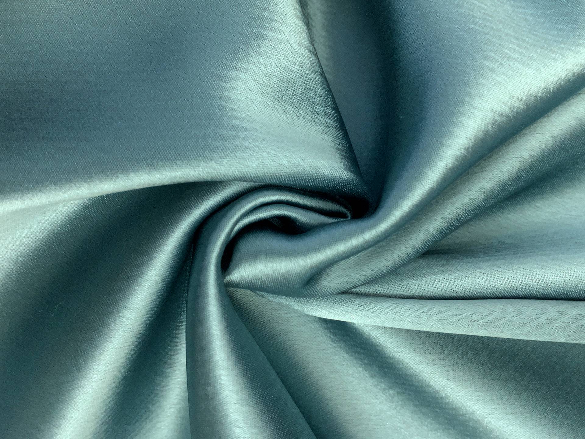 Triacetate Blend Charmeuse in Light Teal