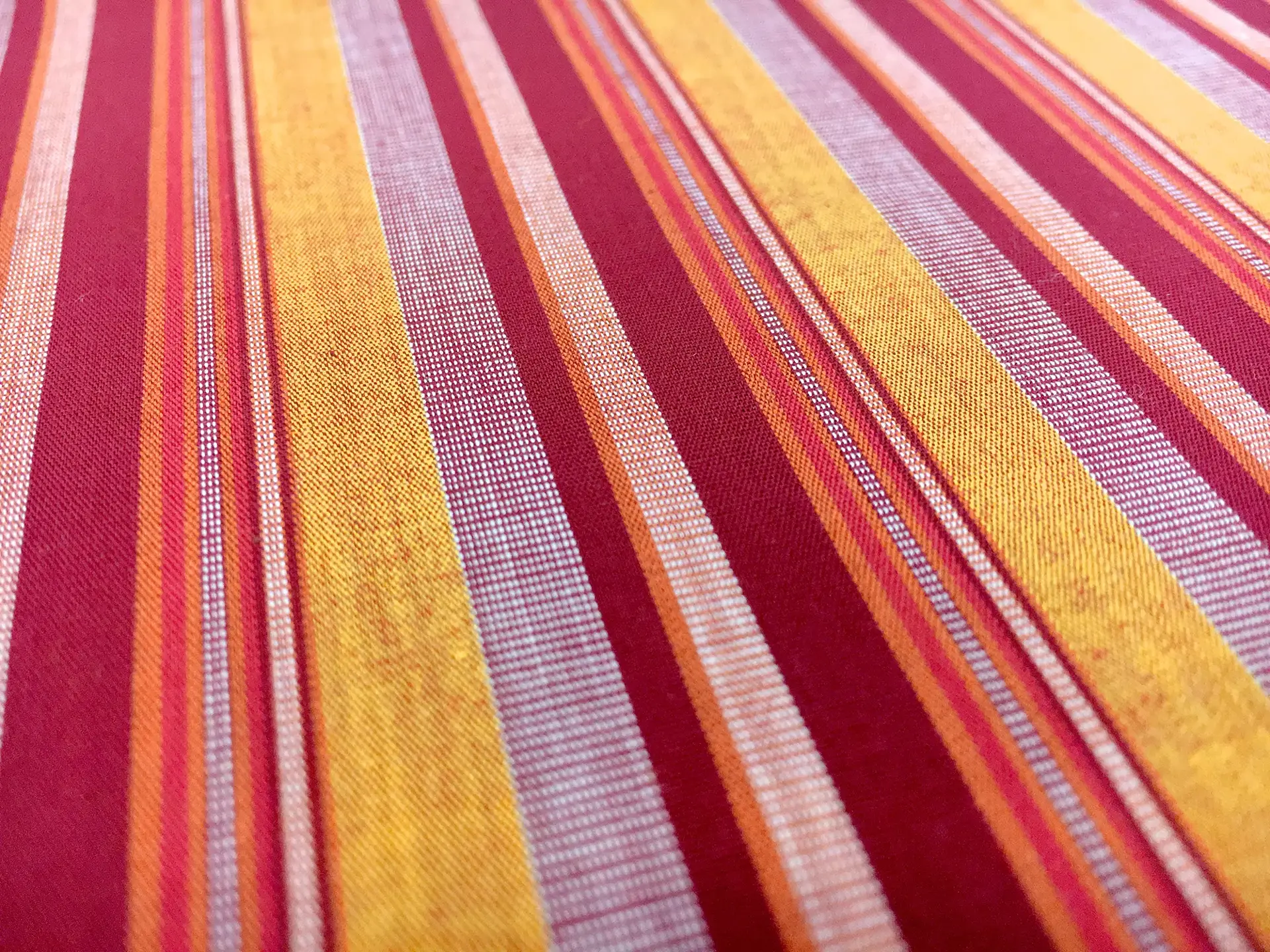 Cotton Shirting Woven Stripes in Crimson
