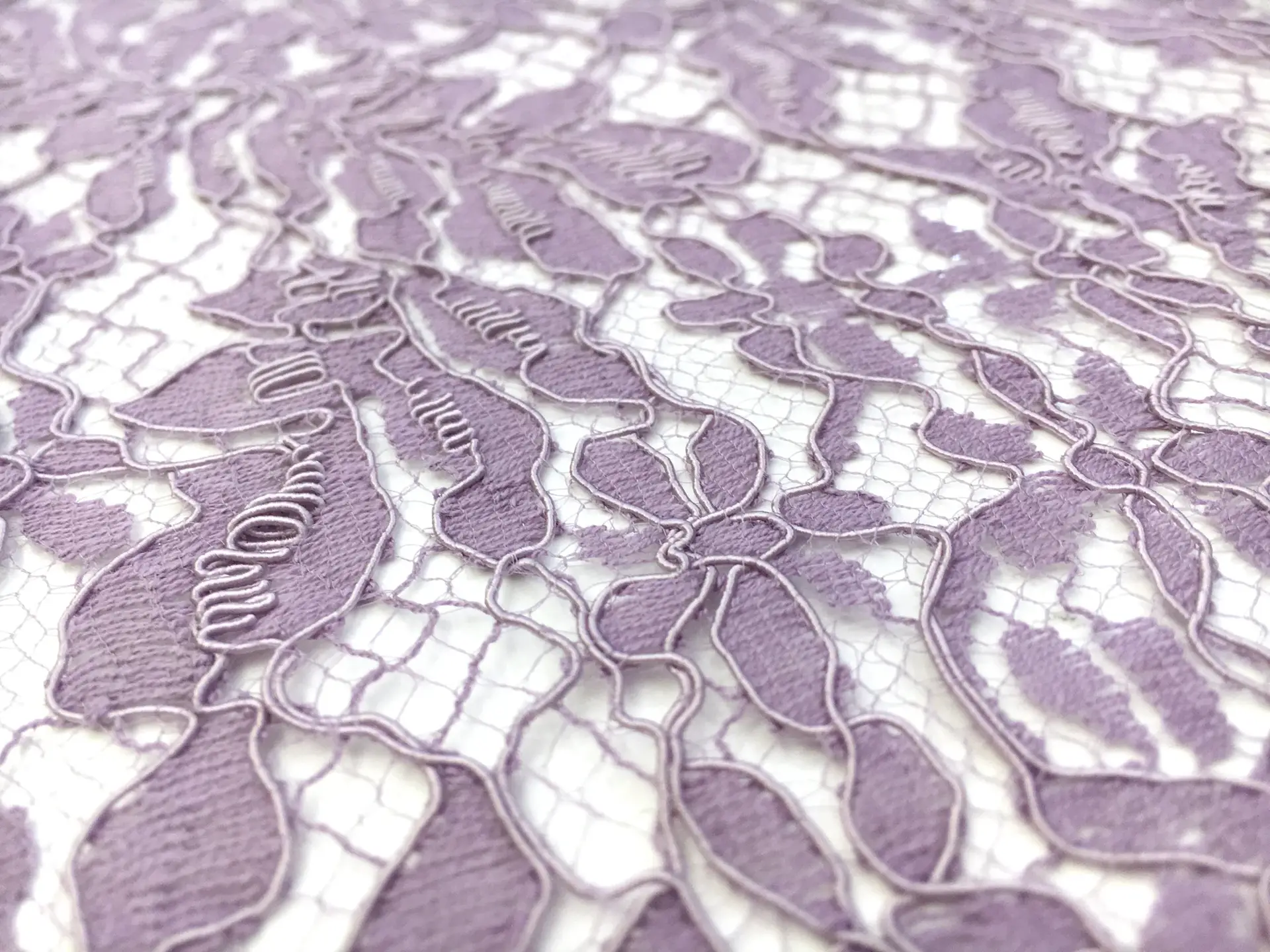French Corded Chantilly Lace in Lavender 