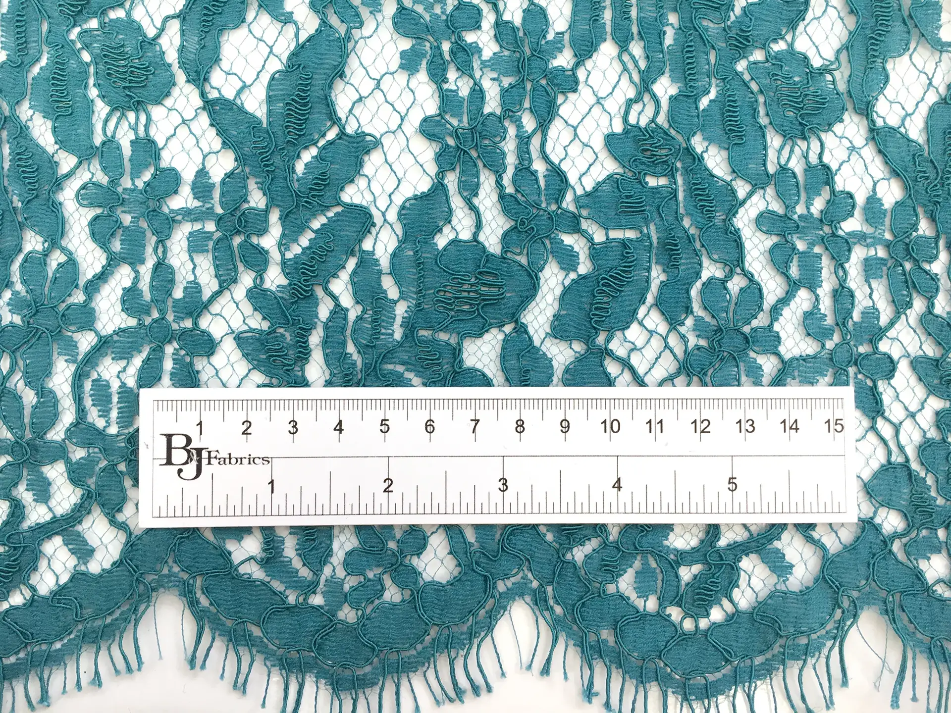 Corded Chantilly Lace in Teal