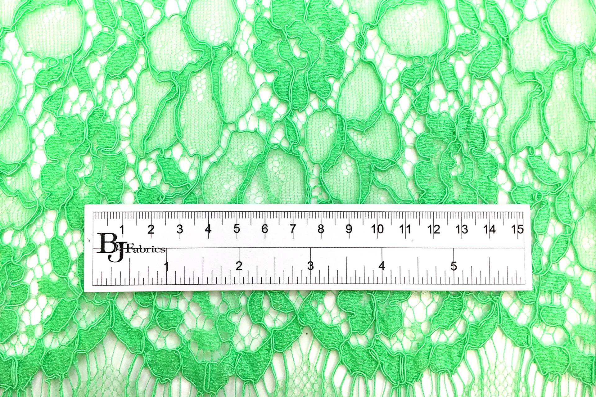 French Corded Chantilly Lace in Lime