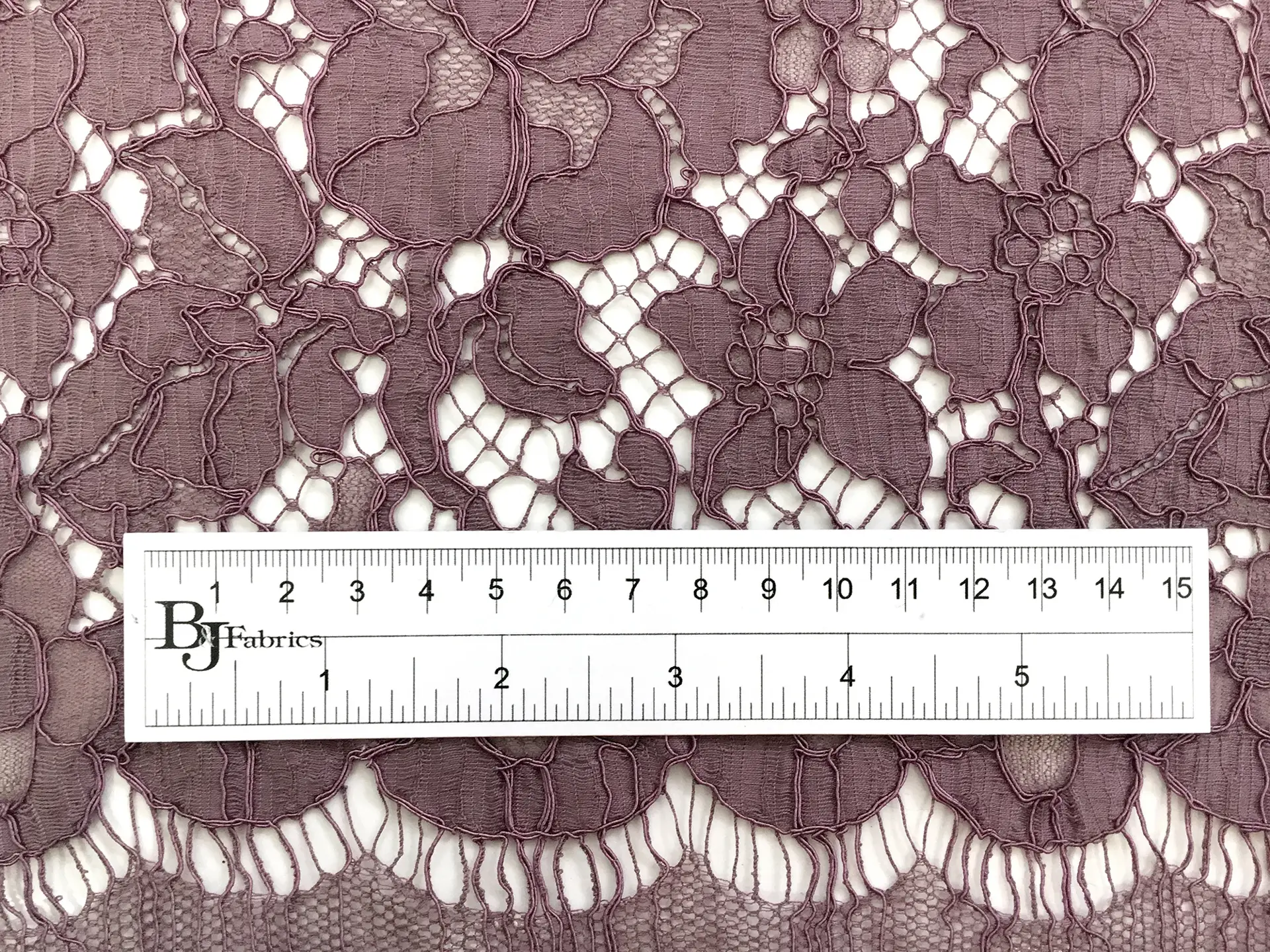 French Corded Chantilly Lace in Mauve