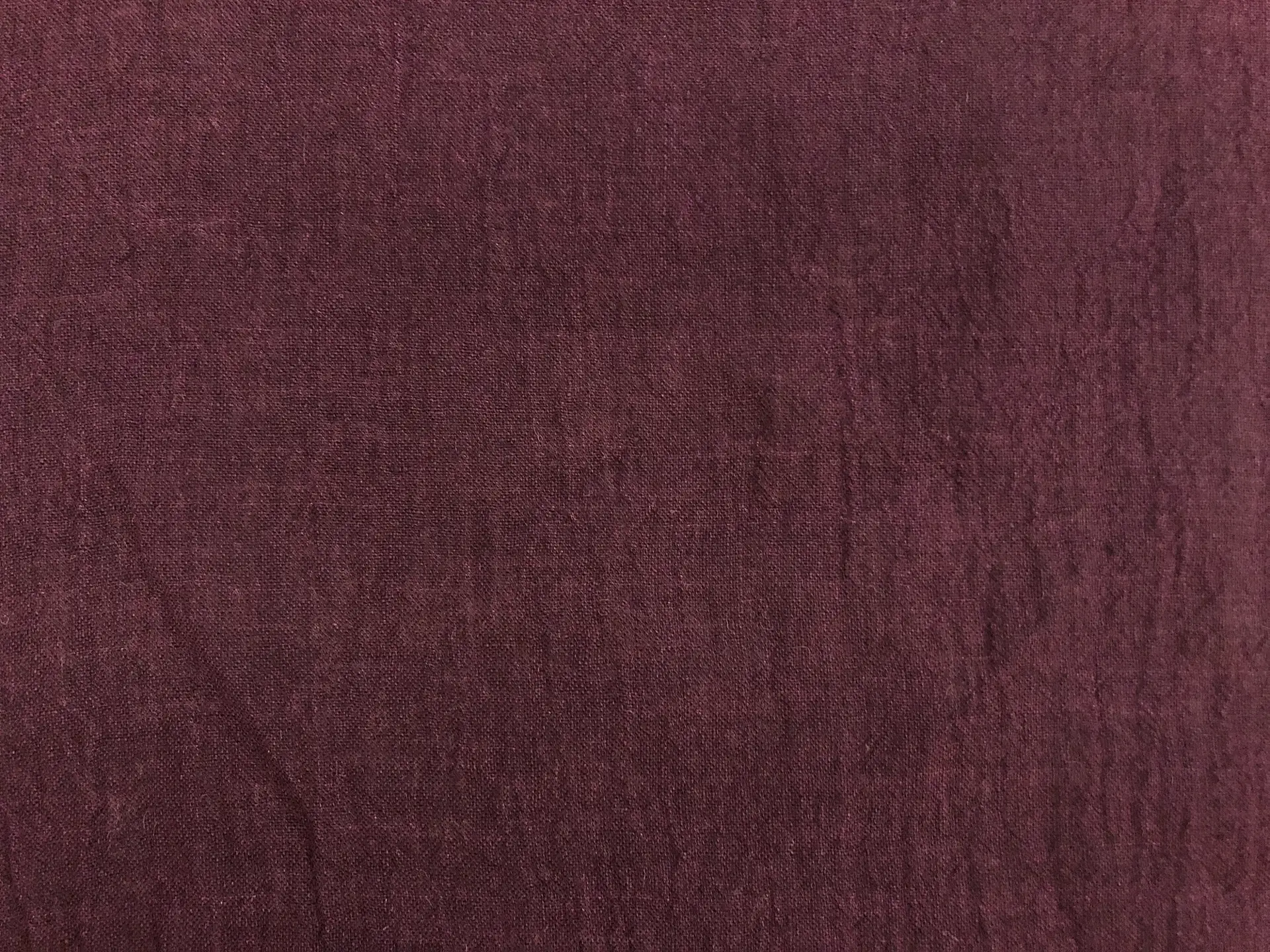 Crinkled Linen Gauze in Aubergine