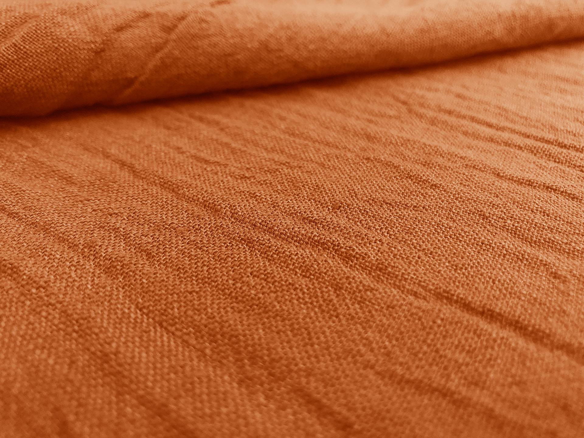 Crinkled Linen Gauze in Auburn