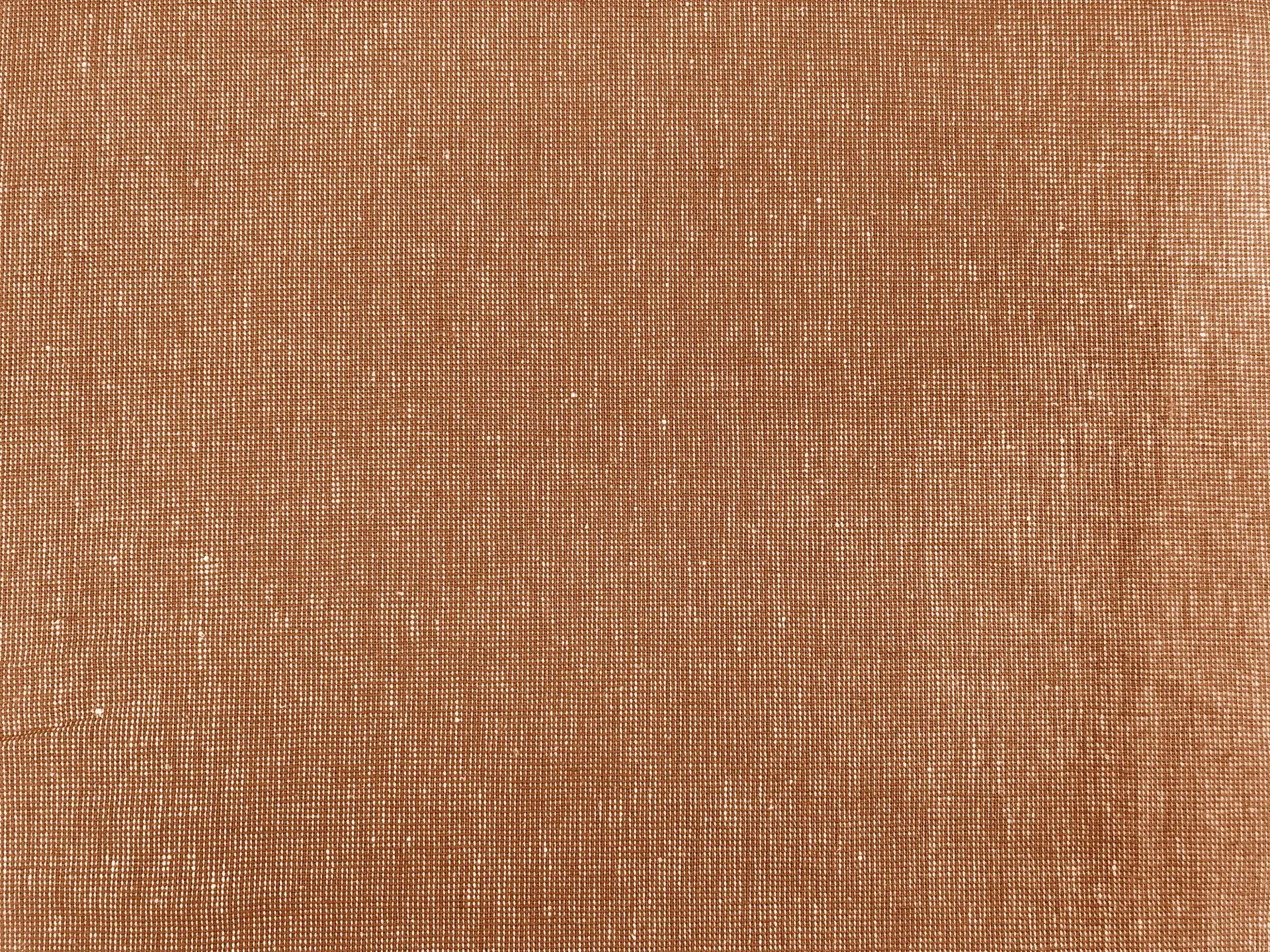 Yarn Dyed Linen Cotton in Roasted Pecan