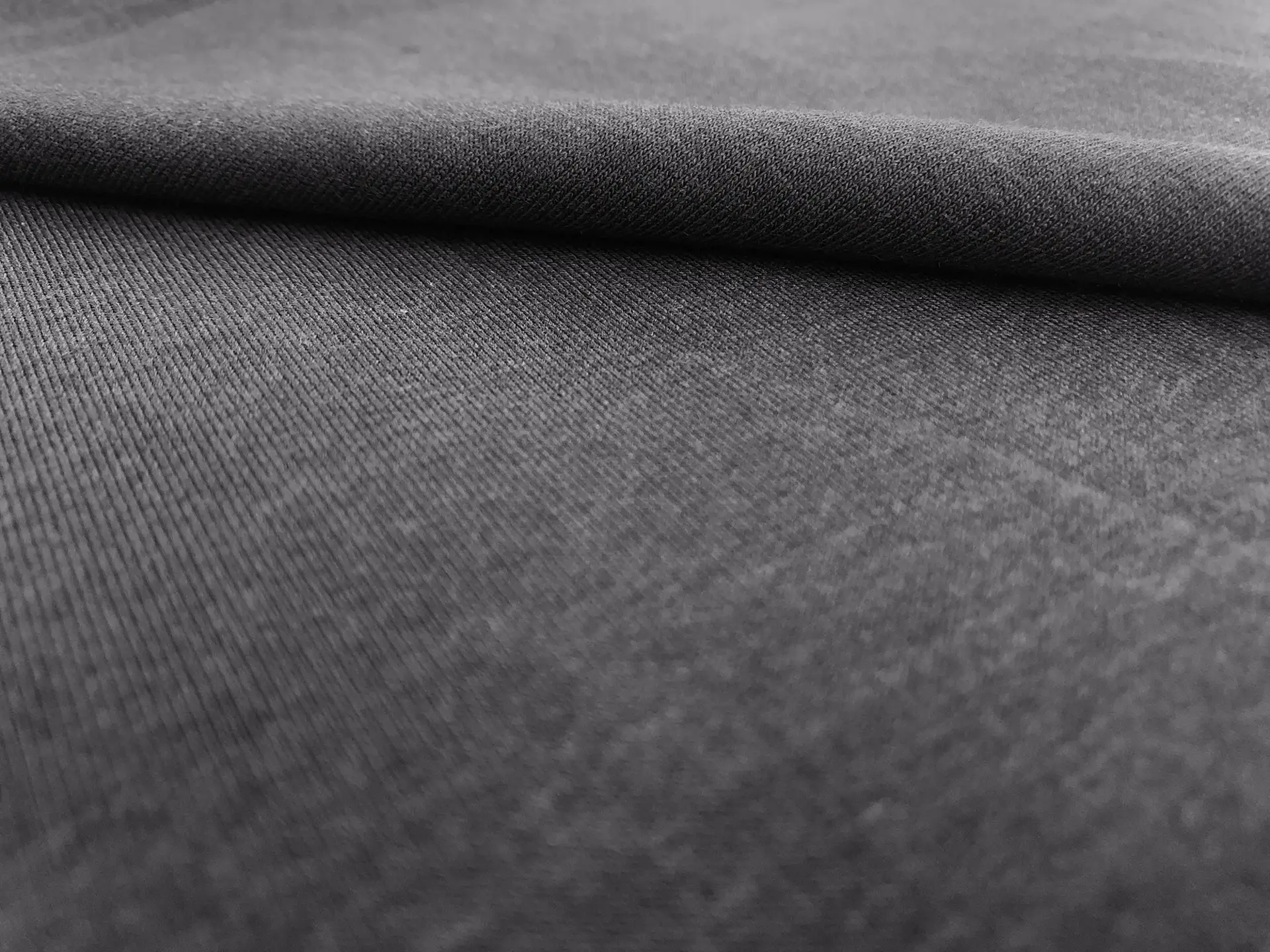 Bamboo Blend French Terry Knit in Dark Grey