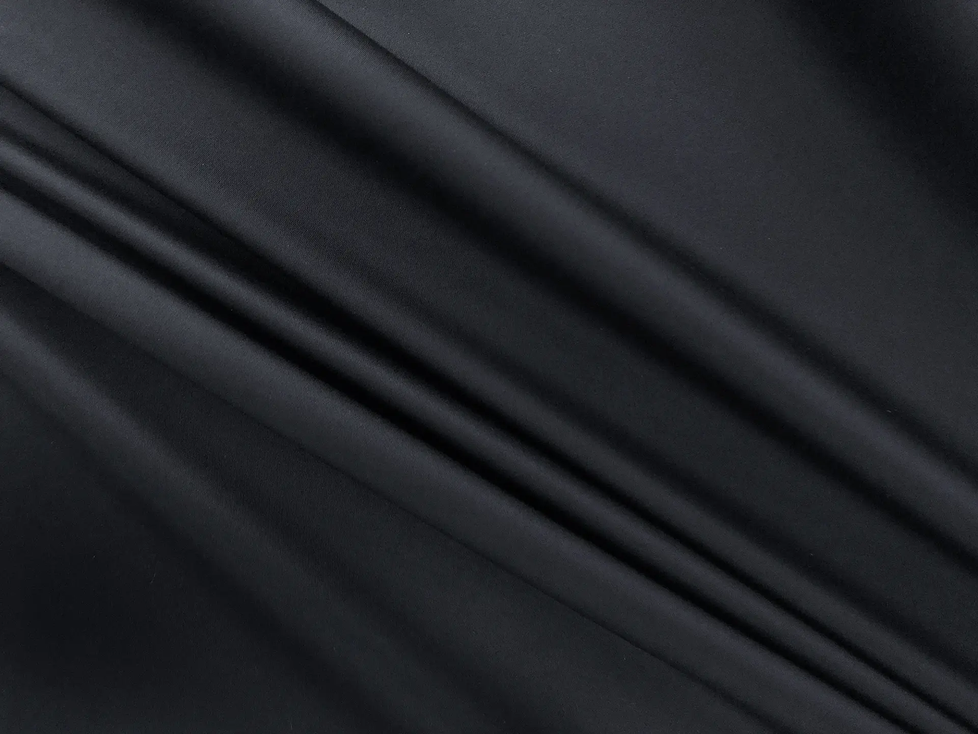 Lightweight Stretch Cotton Sateen in Midnight Navy