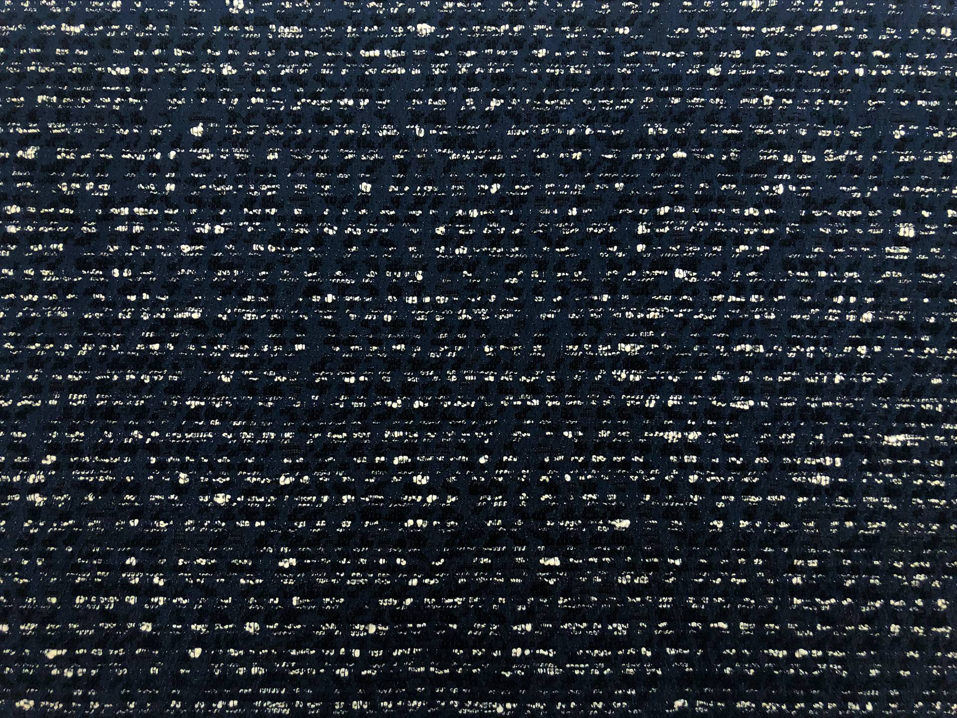 Italian Metallic Tweed in Space Navy