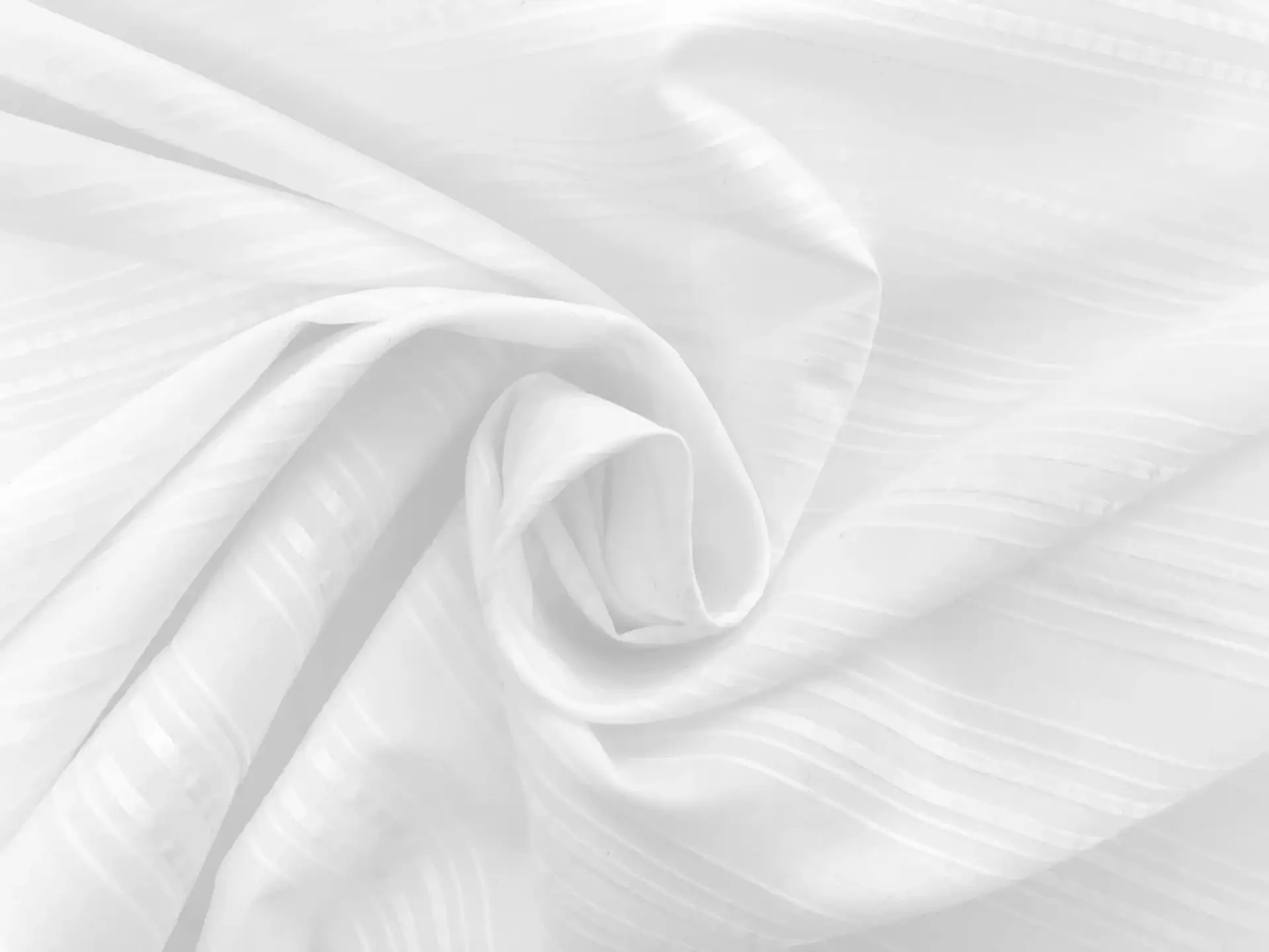 Italian Cotton Novelty Striped Shirting in White