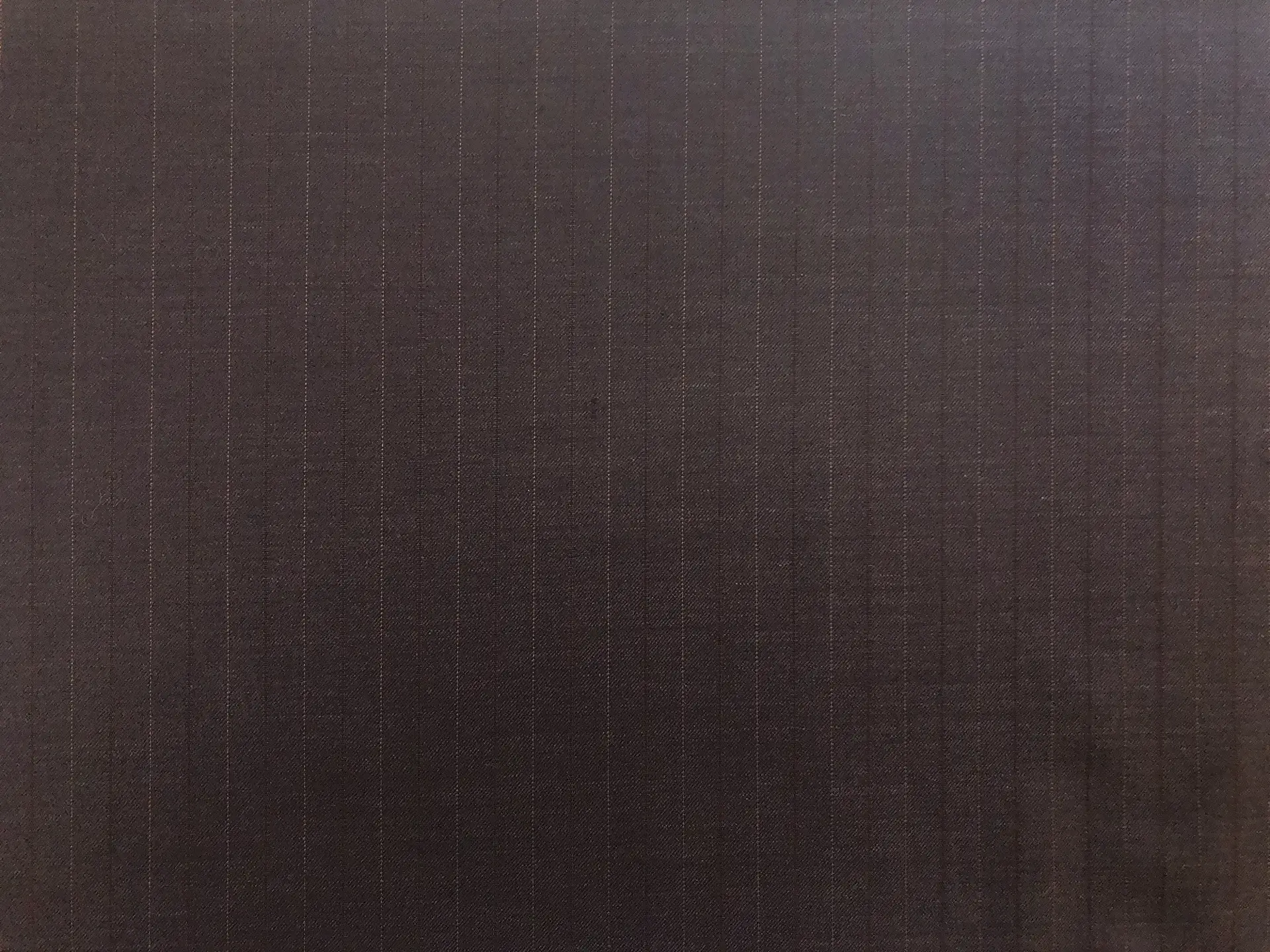 English Super 160's Striped Wool Suiting in Espresso