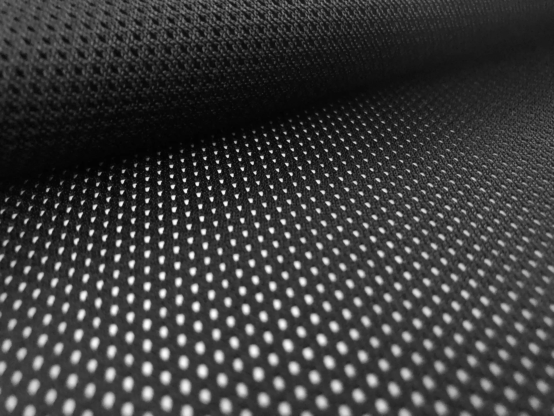 Polyester Knit Mesh in Black