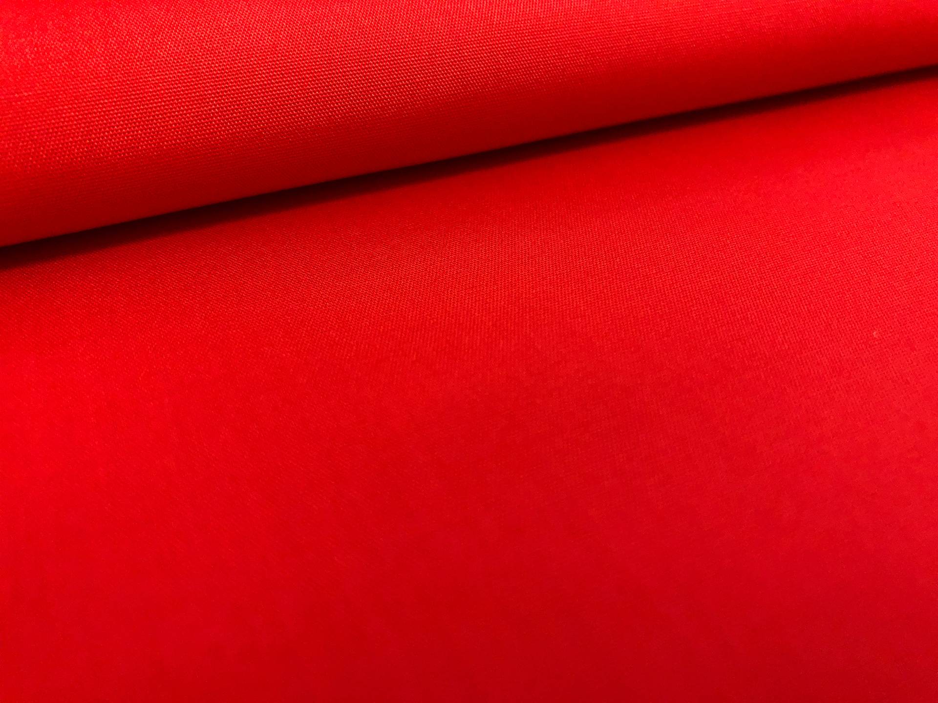 Poly Cotton Broadcloth in Christmas Red