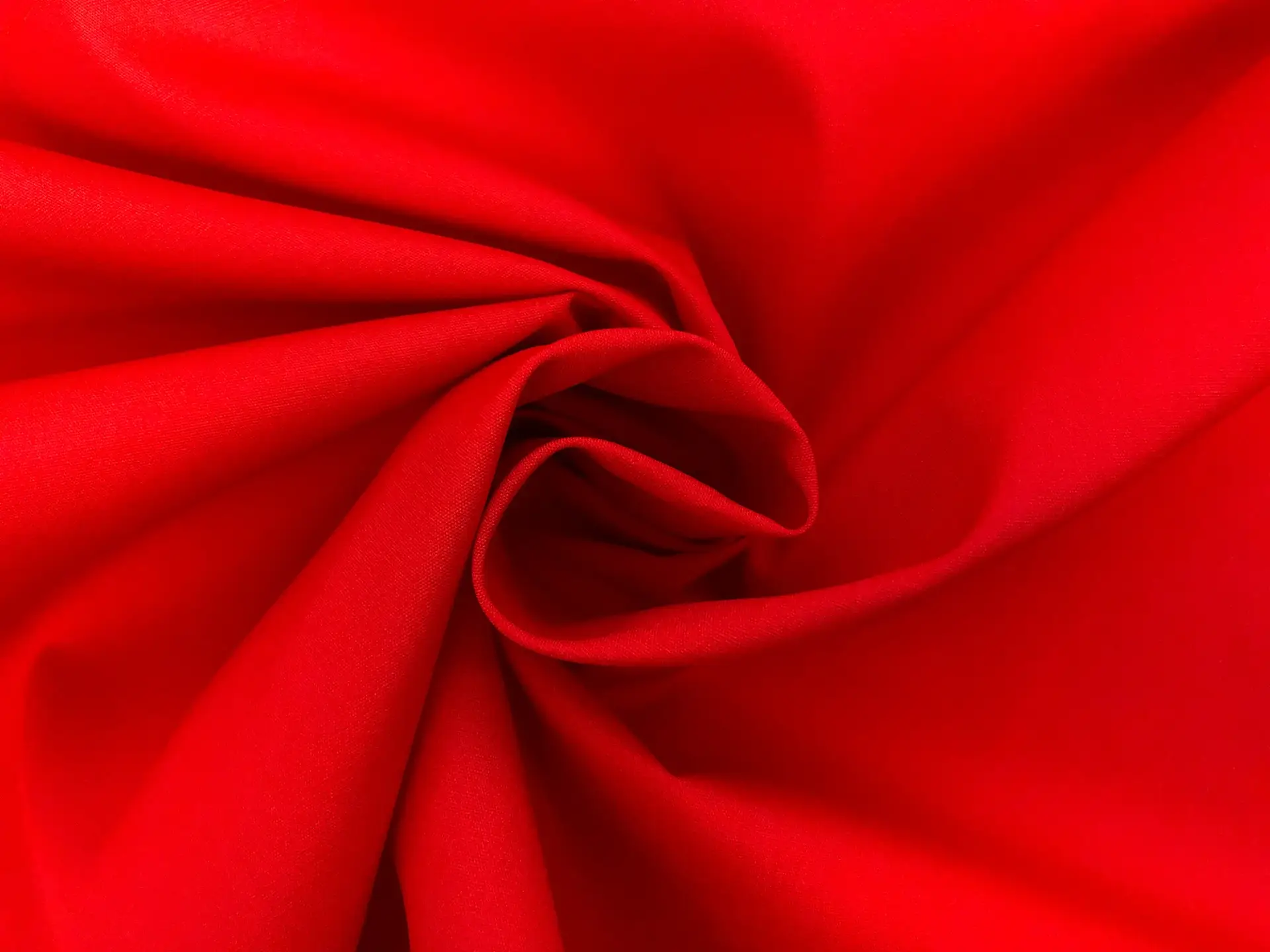 Poly Cotton Broadcloth in Christmas Red