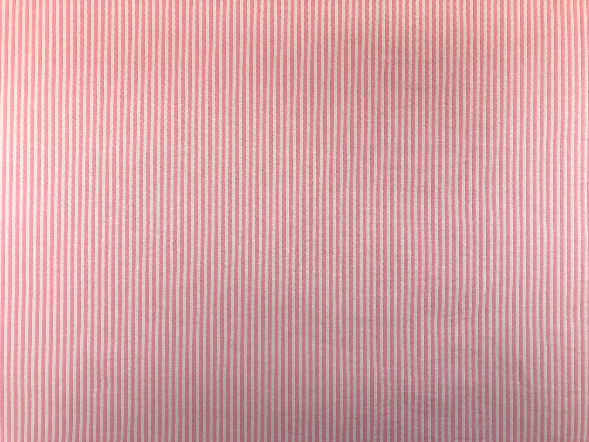 Cotton Blend Doubleface Woven Stripe in Pink