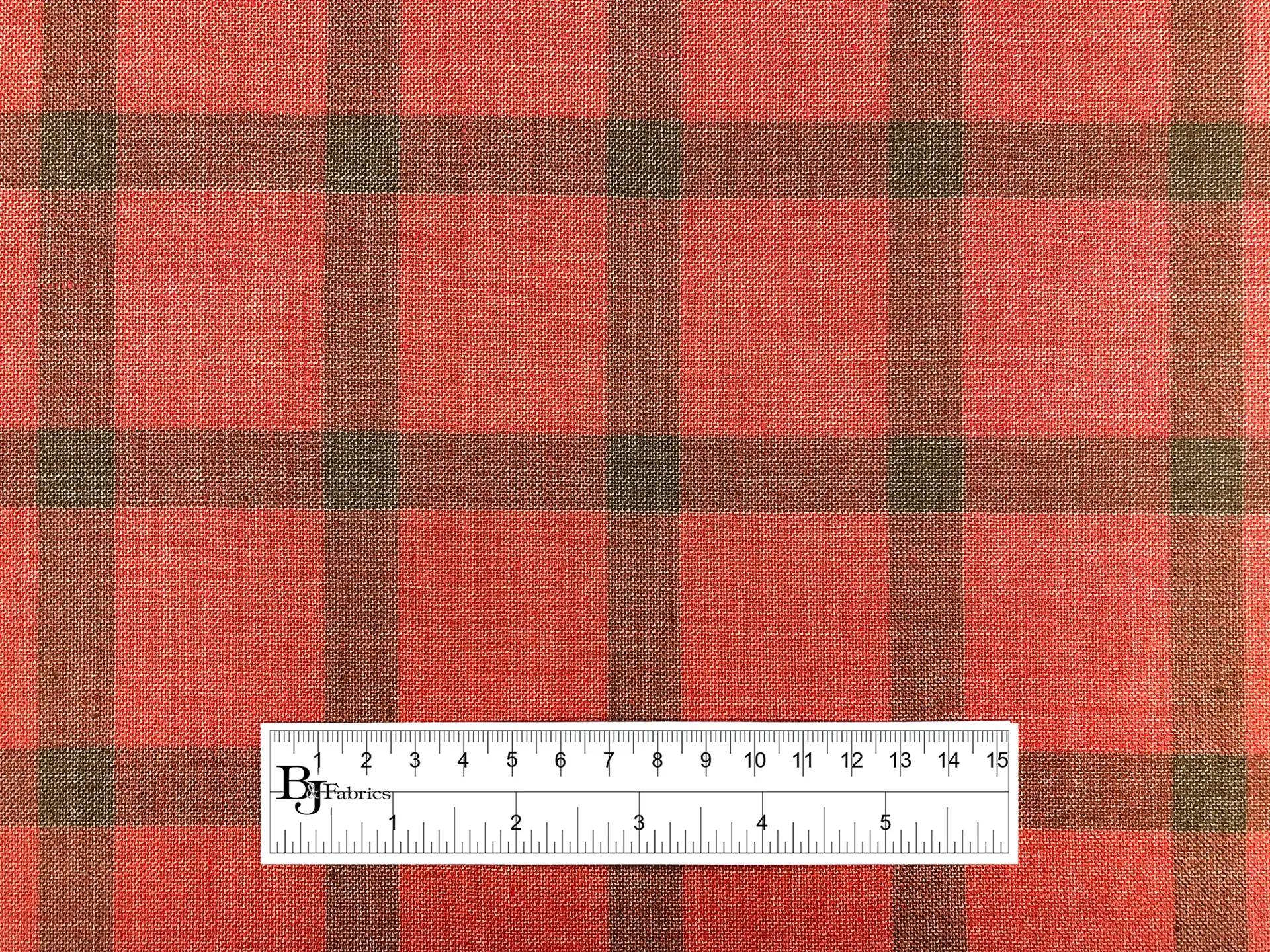 Wool, Linen & Silk Blend Plaid Suiting