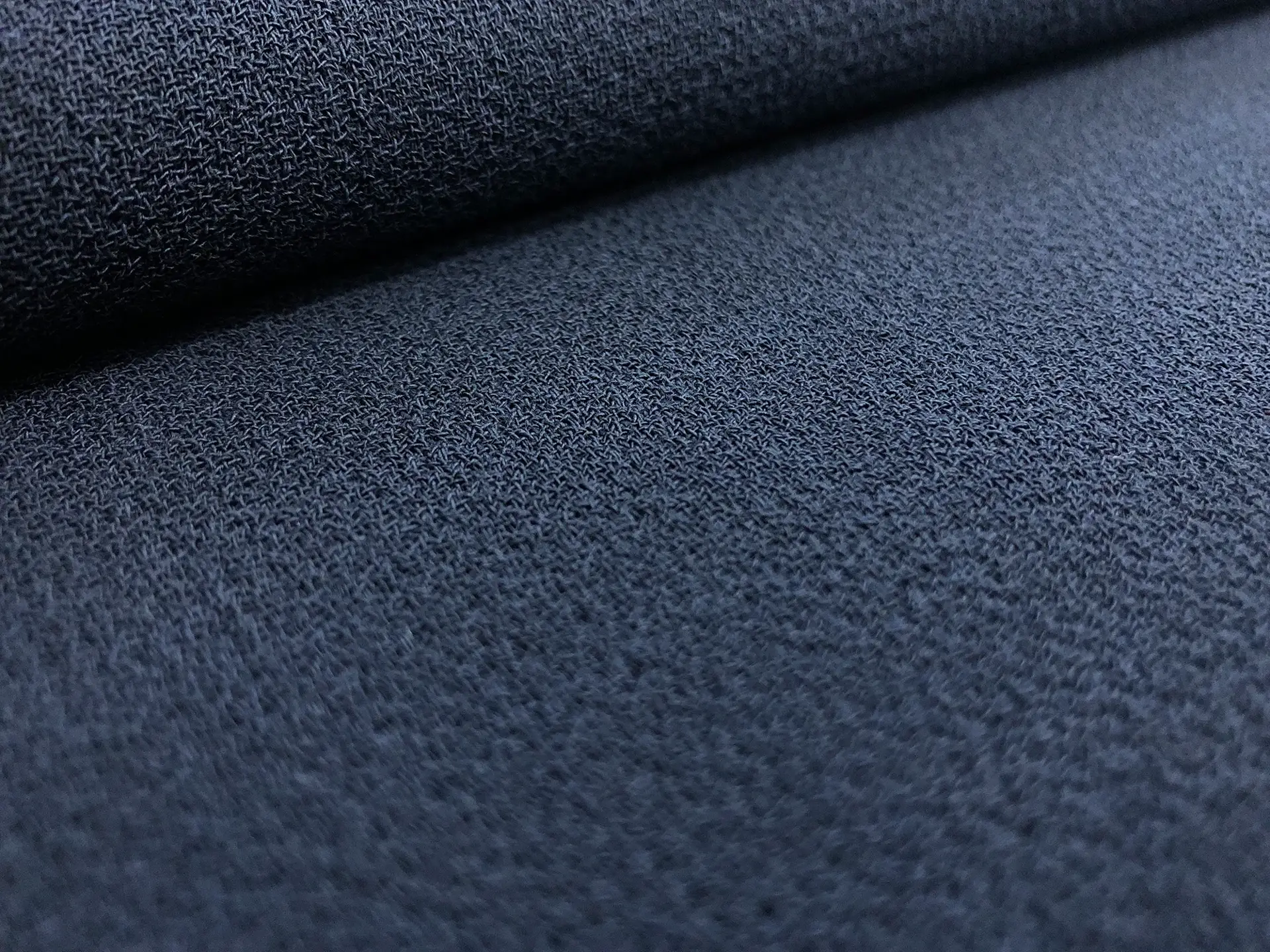 Italian Wool Double Crepe in Navy