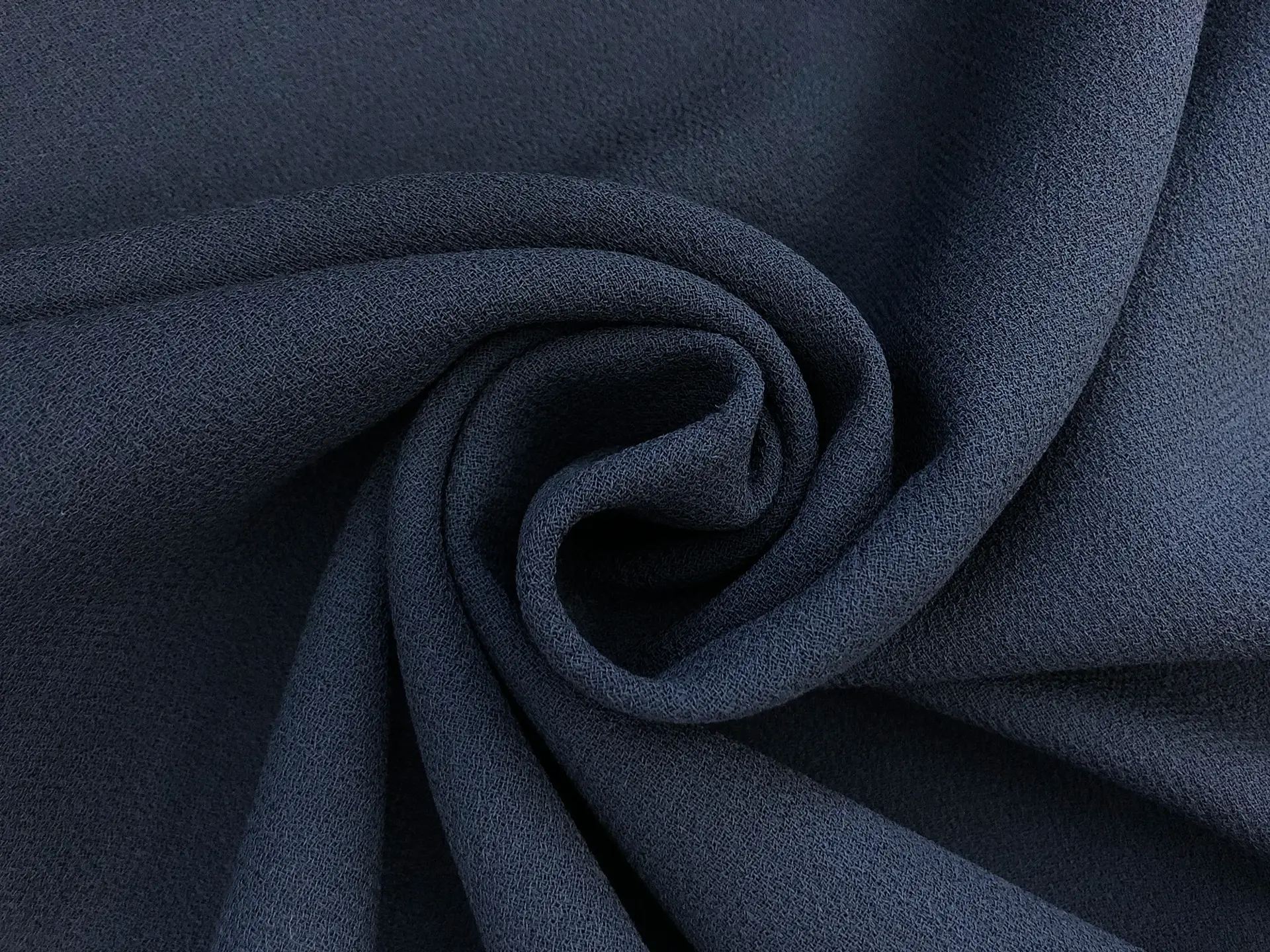 Italian Wool Double Crepe in Navy