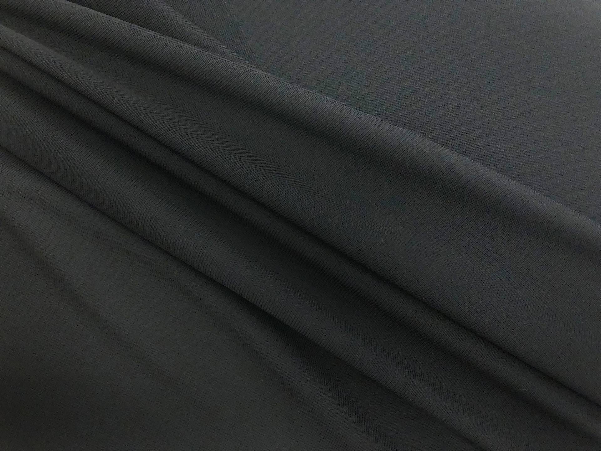 Rayon Matte Jersey in Jet Grey