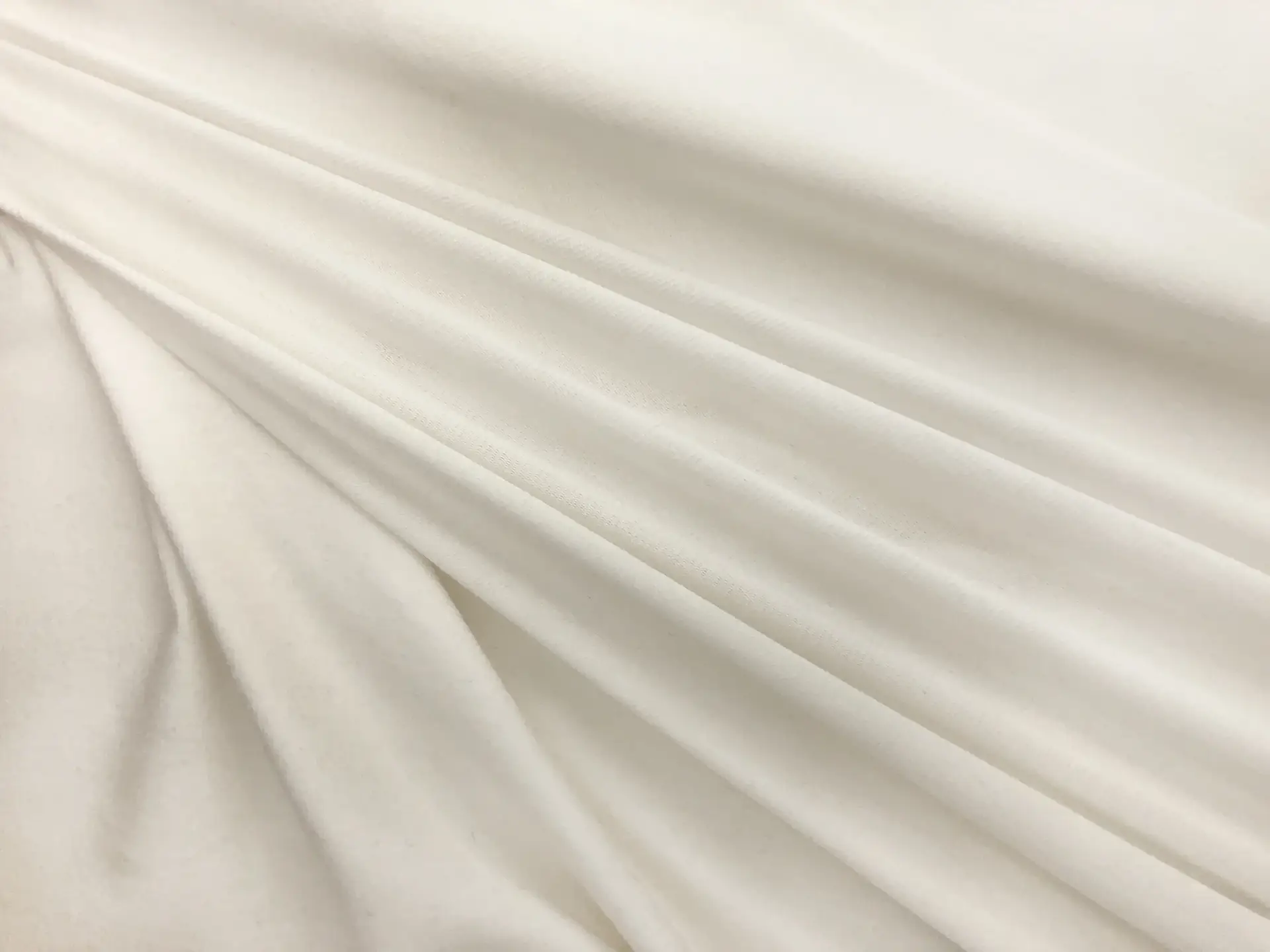 Anti-Pill Viscose Jersey in Off White