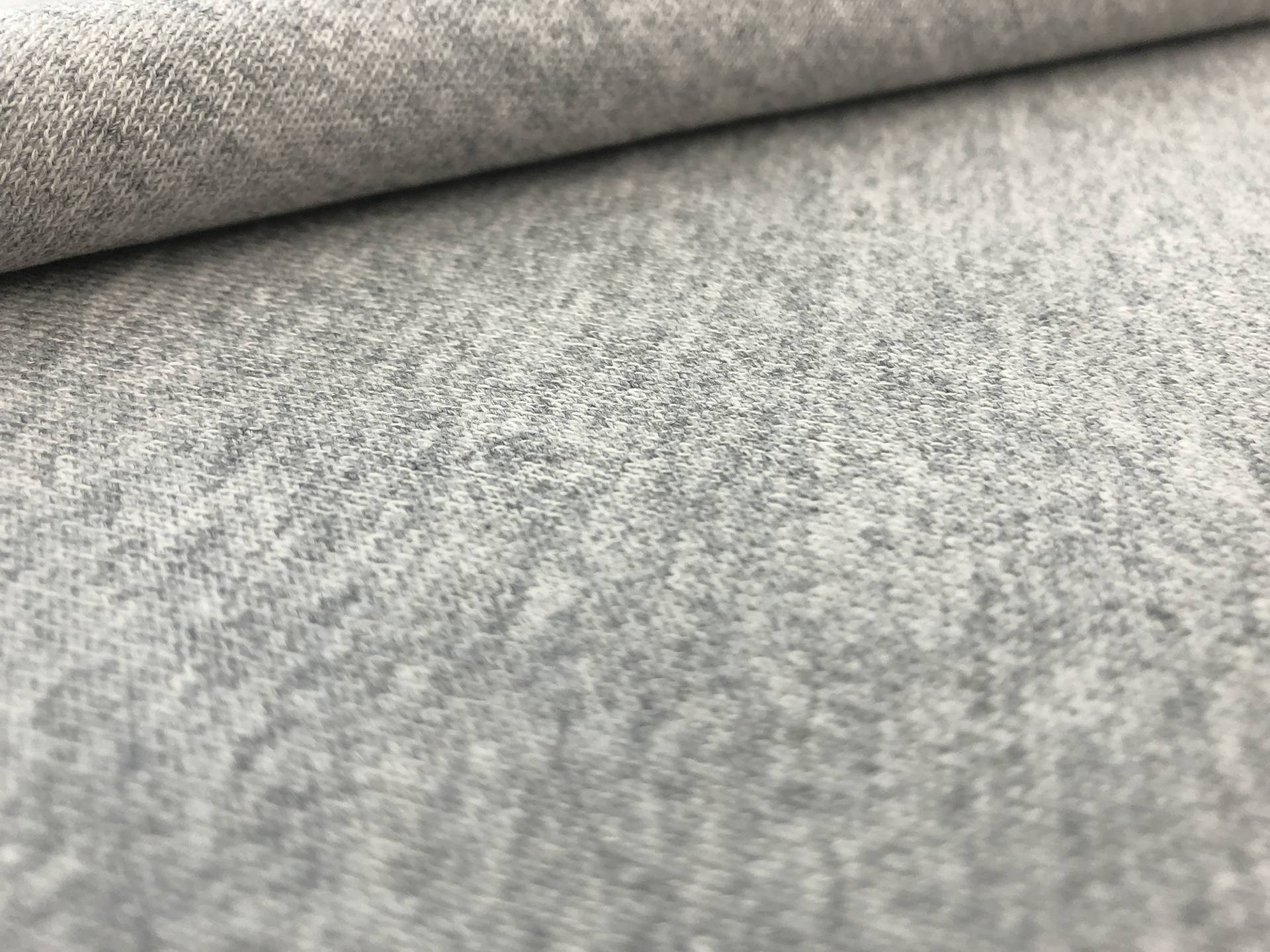 11 oz Japanese French Terry Knit in Light Heather Grey