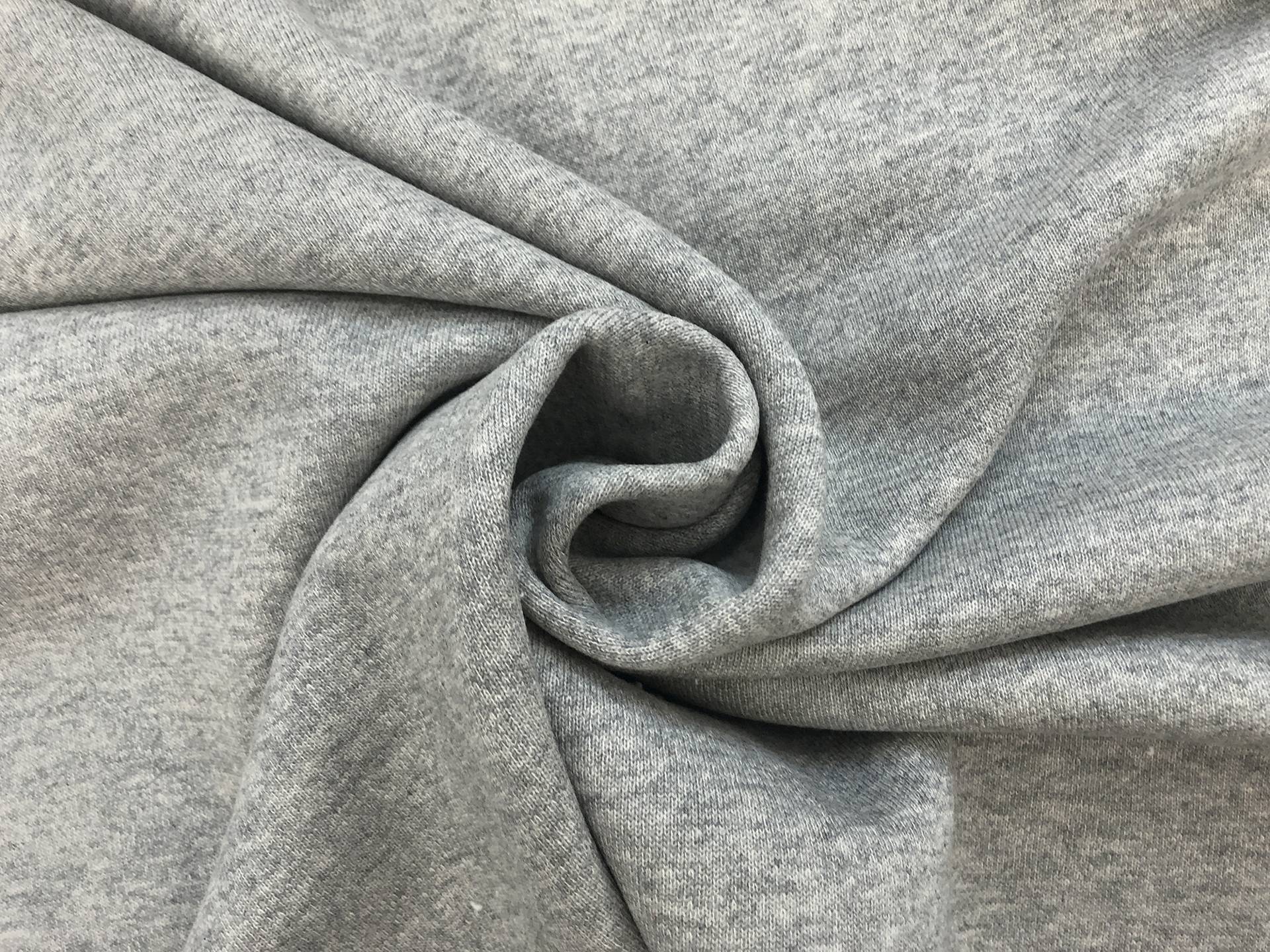 11 oz Japanese French Terry Knit in Light Heather Grey